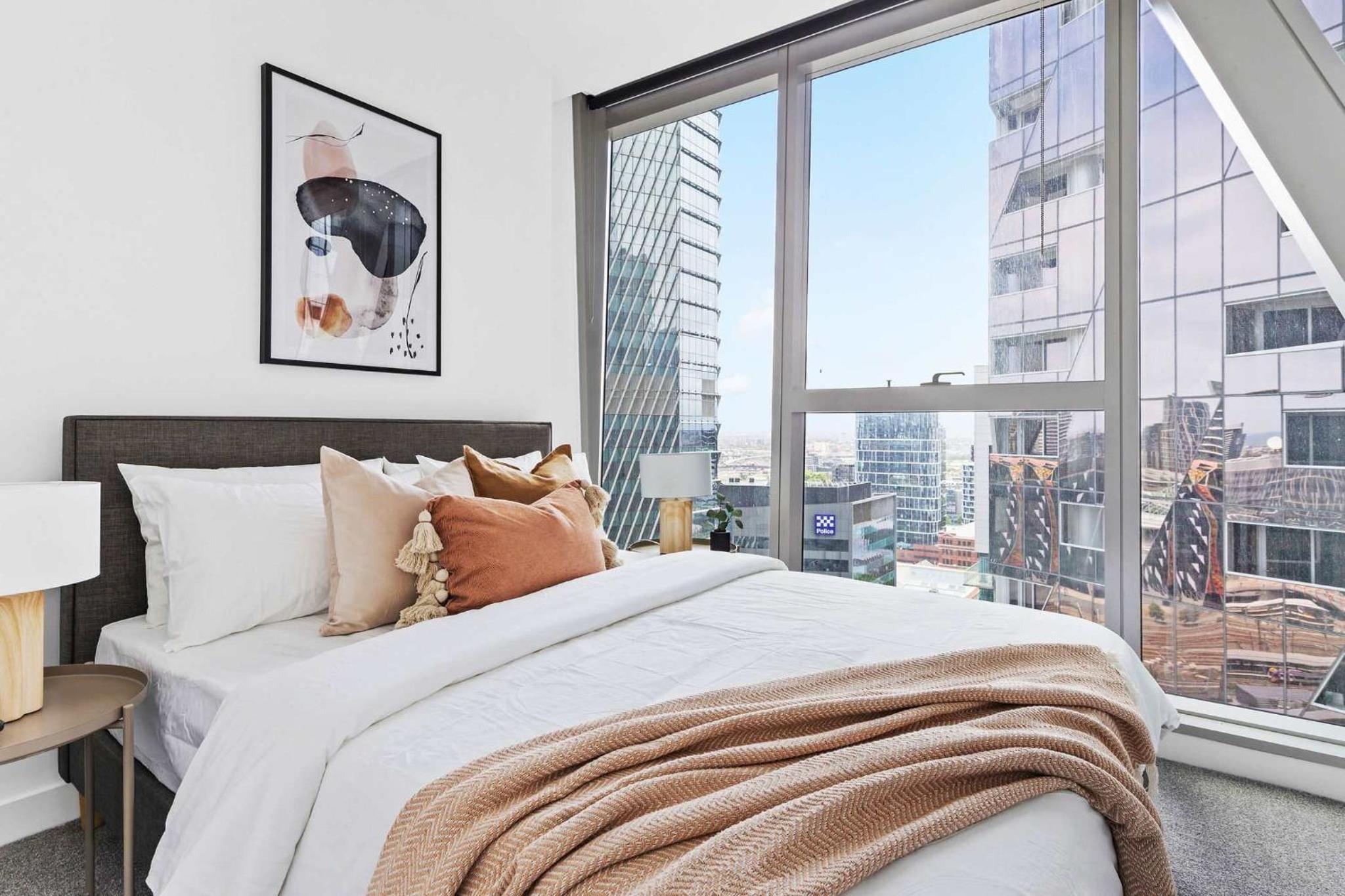 Docklands 3BR Getaway Harbour View & Free Parking