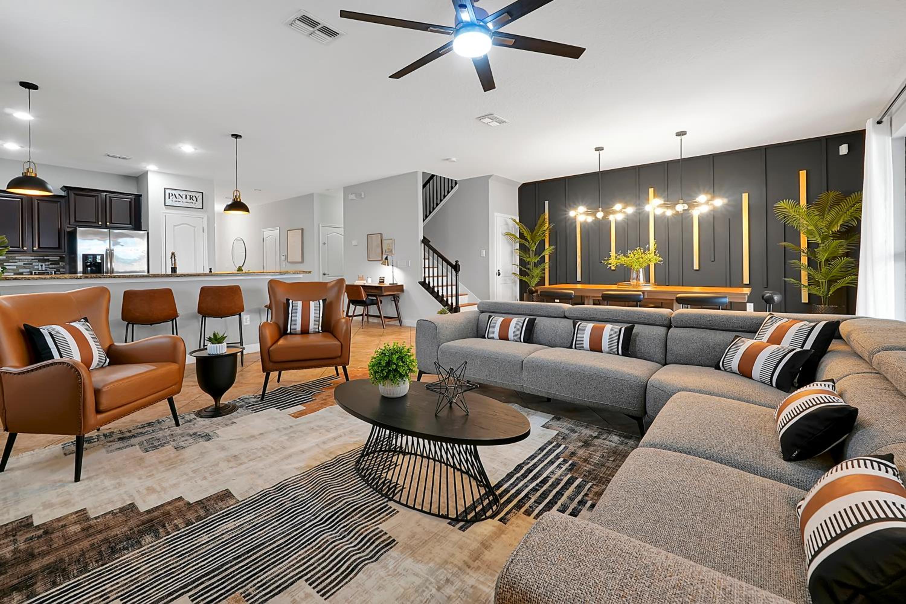 Spacious 8 bedroom home in Davenport with a private pool perfect for large groups.
