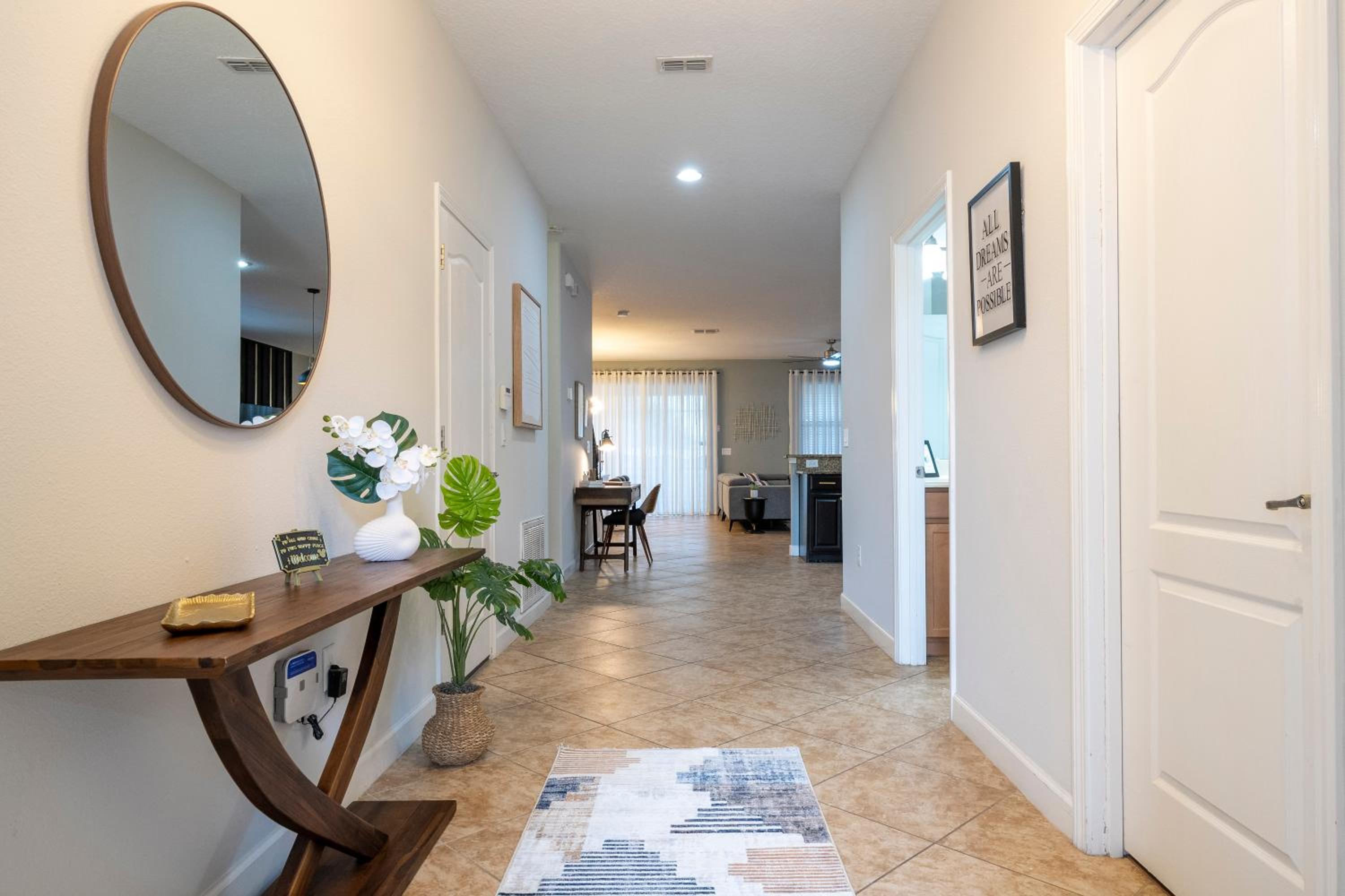 Spacious 8 bedroom home in Davenport with a private pool perfect for large groups.