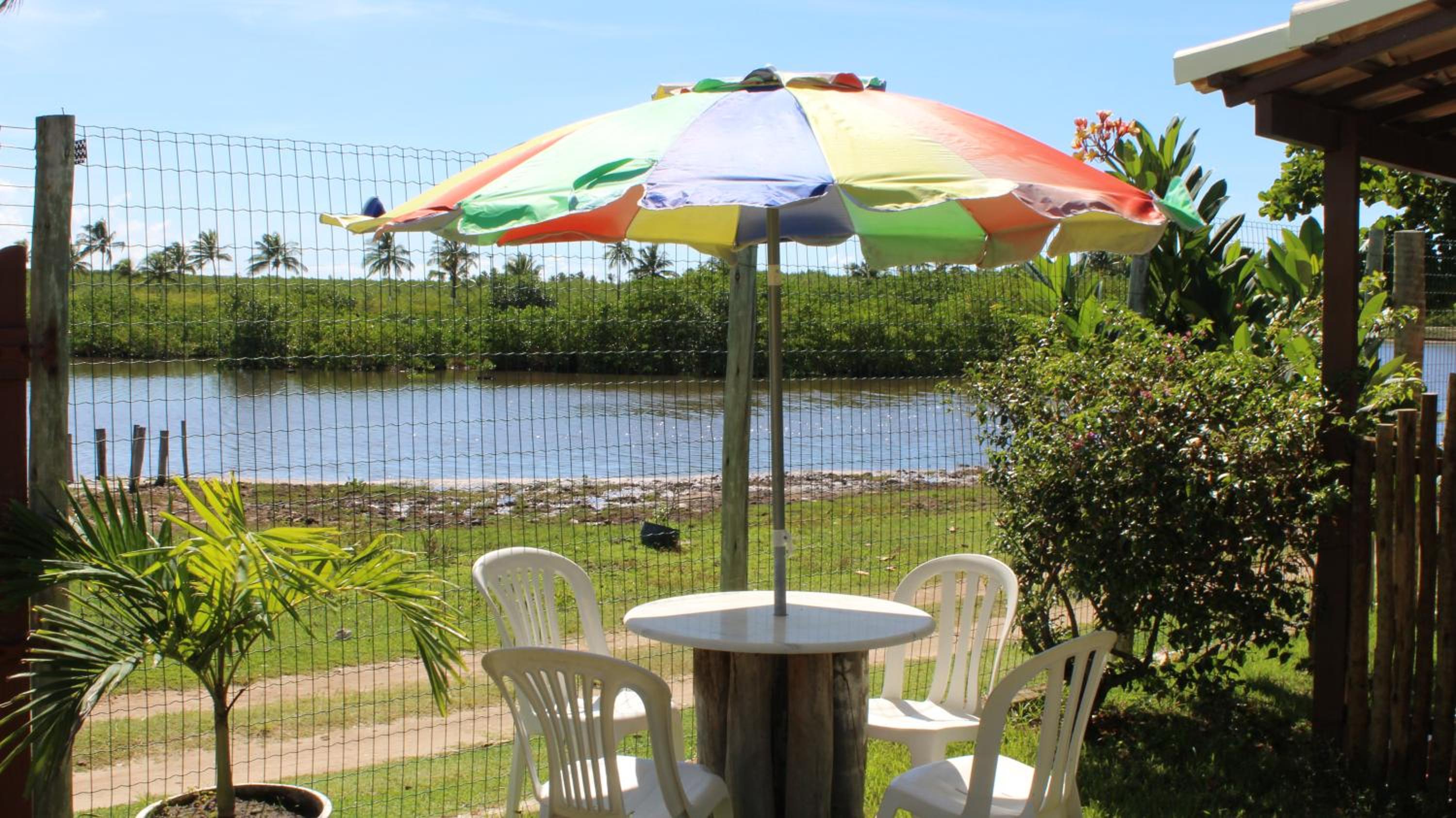 outdoor BBQ area
