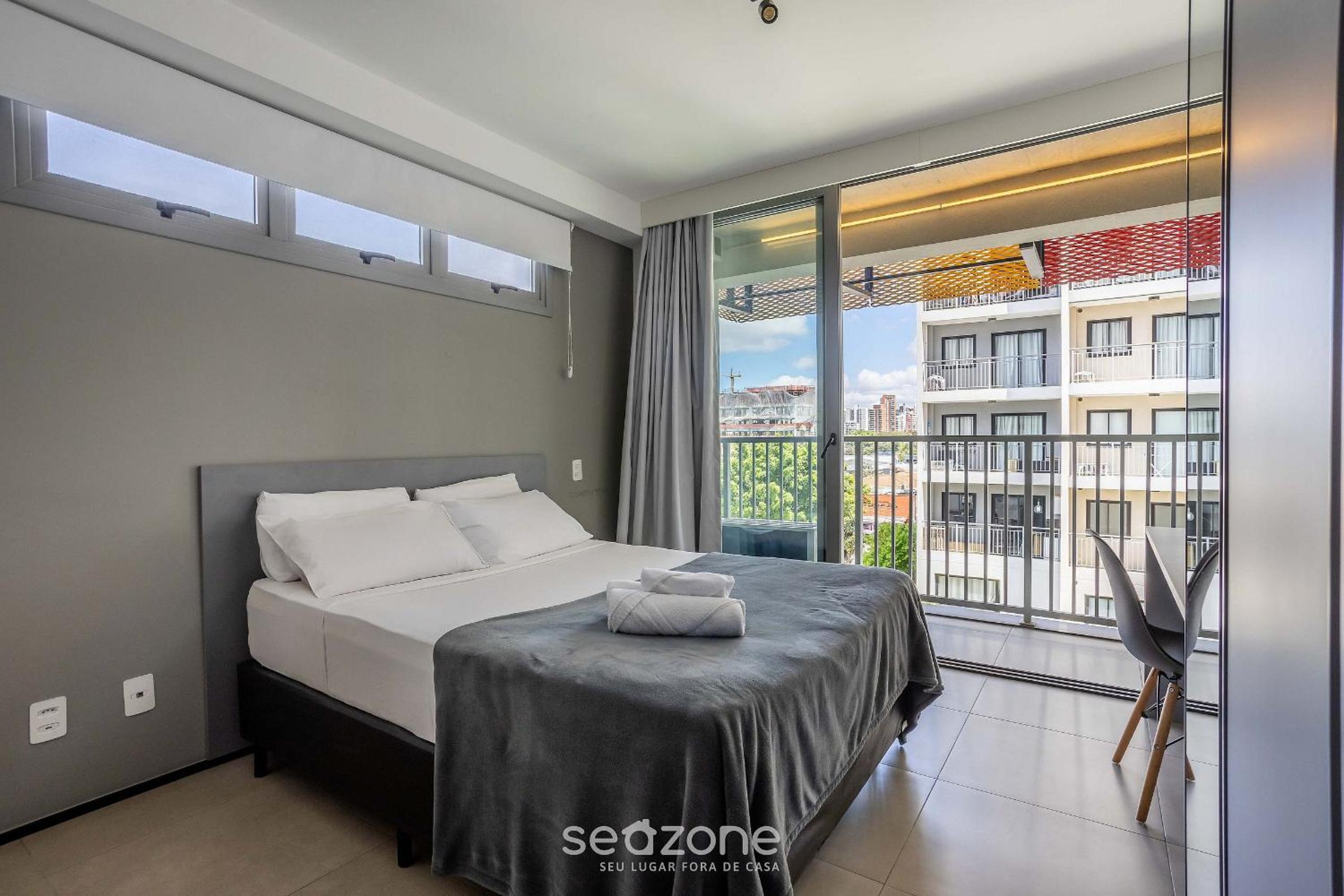 Studios in a condo with a gym in Indianópolis - COI