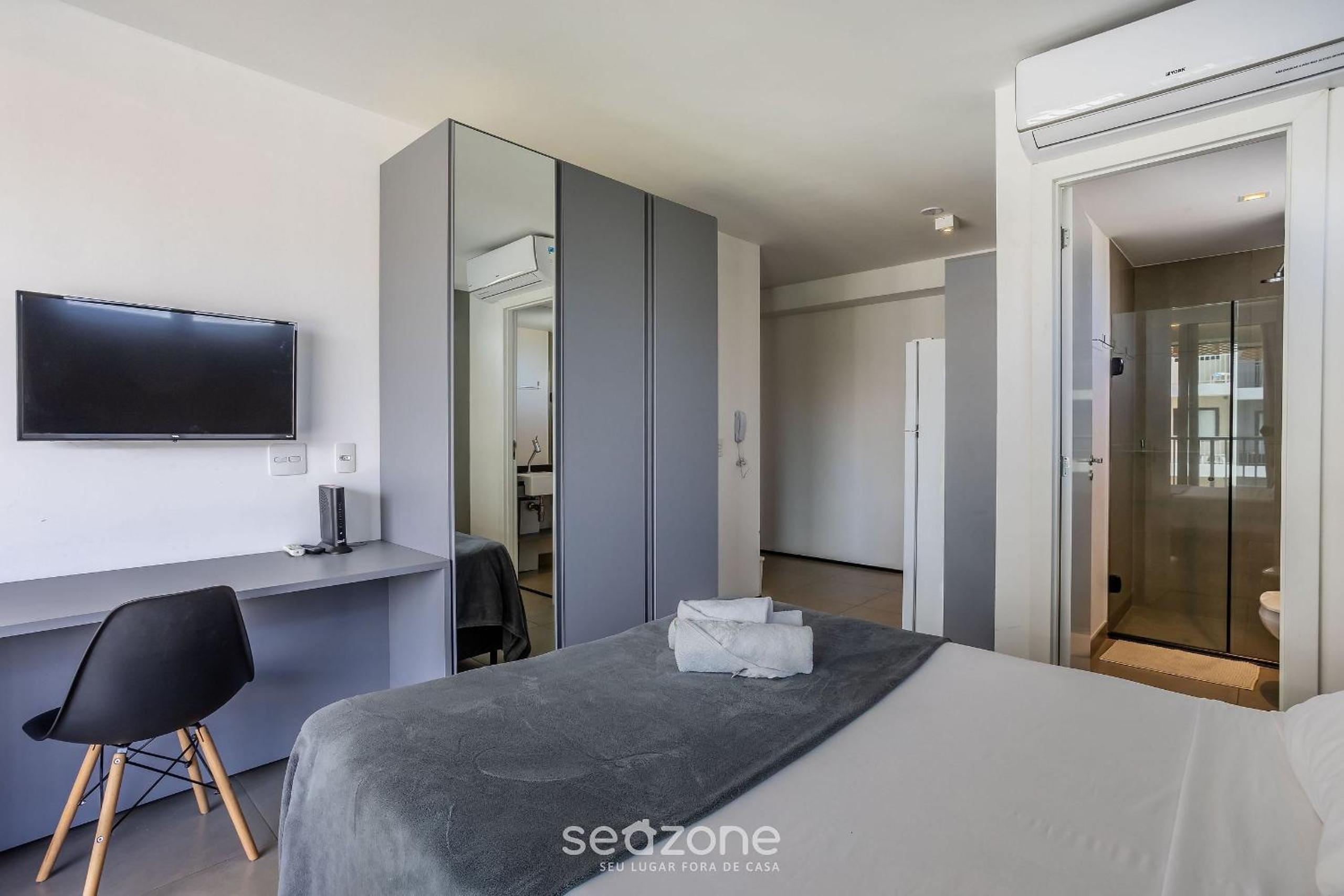 Studios in a condo with a gym in Indianópolis - COI