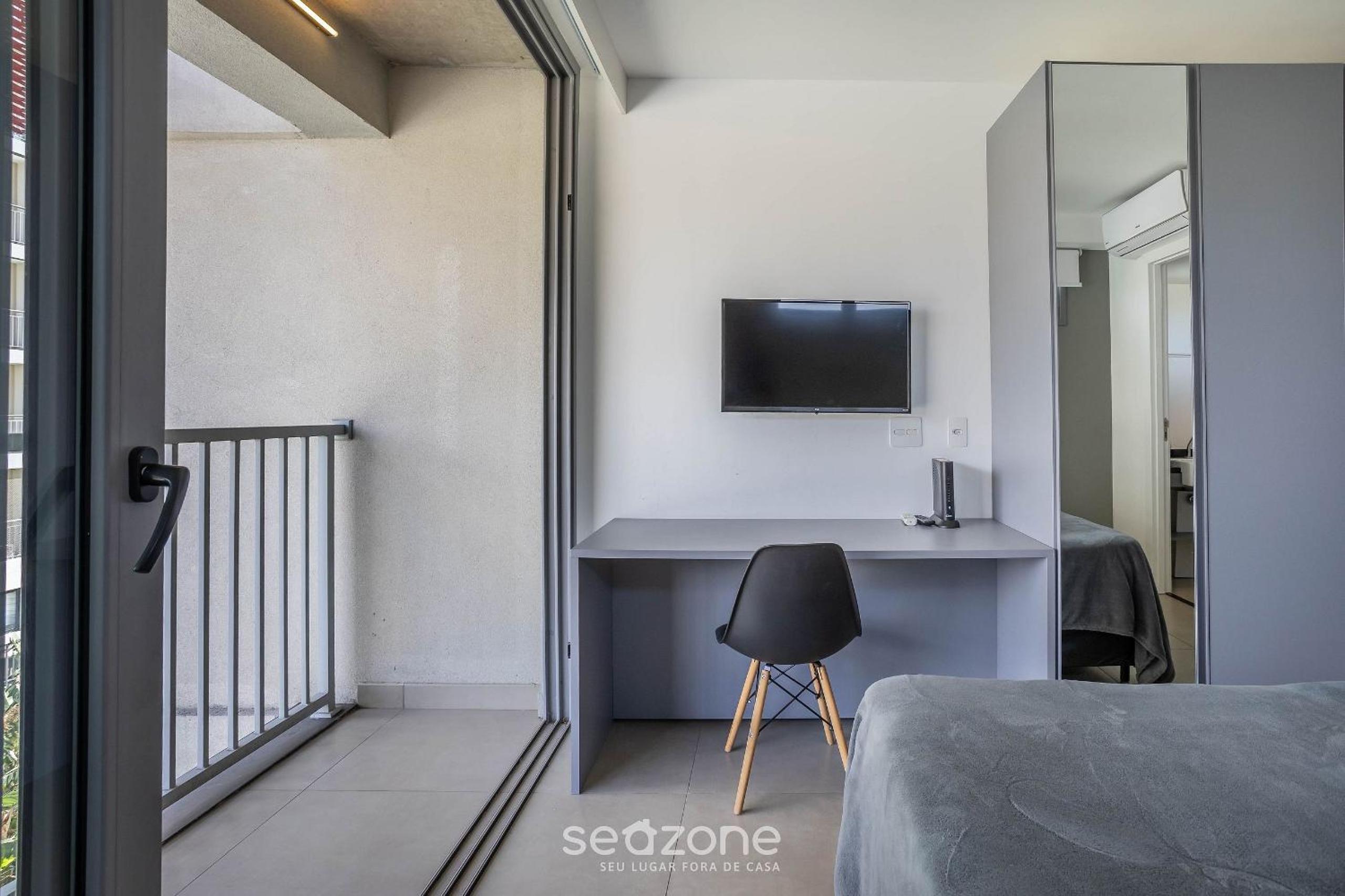 Studios in a condo with a gym in Indianópolis - COI