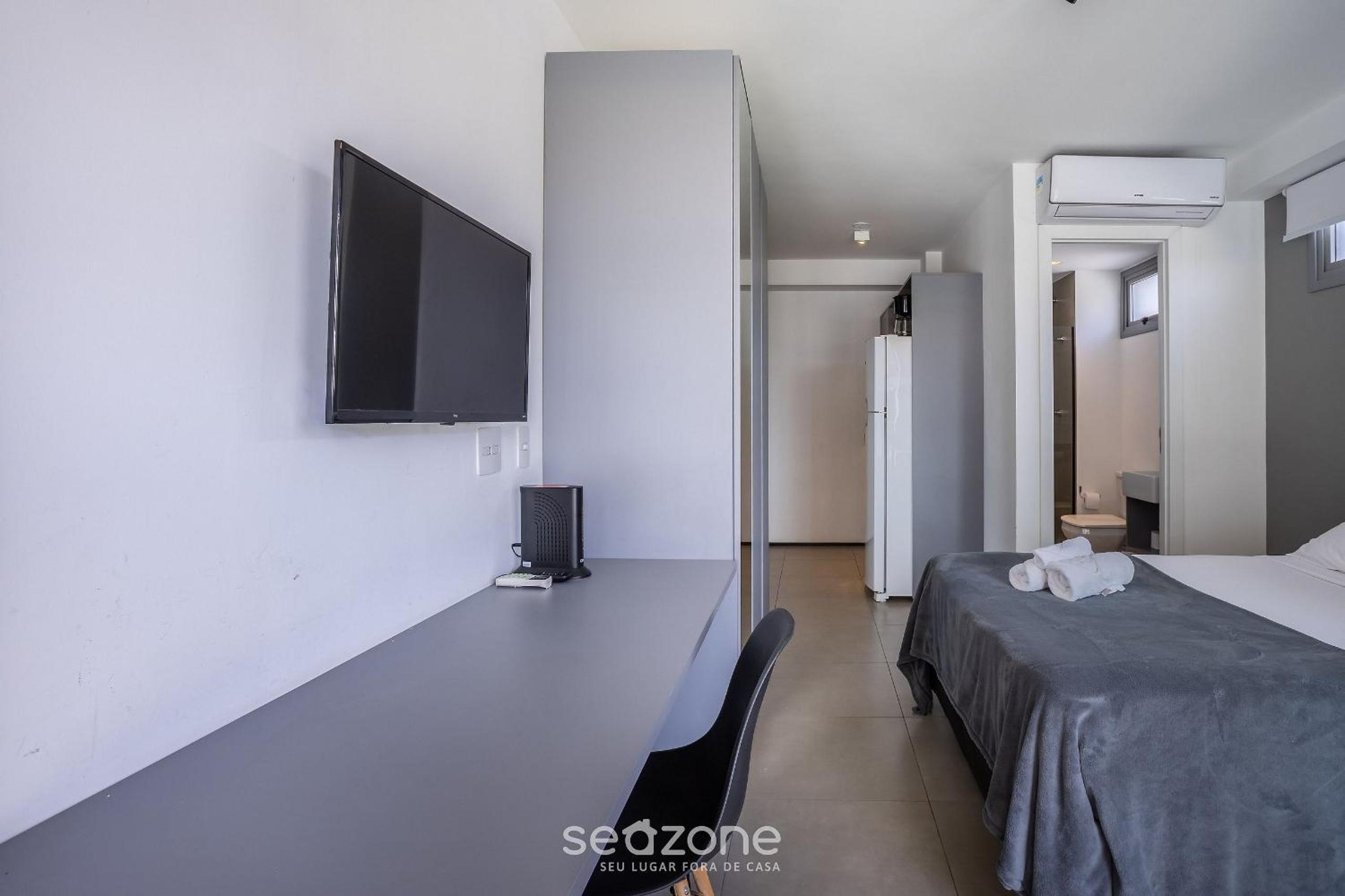 Studios in a condo with a gym in Indianópolis - COI
