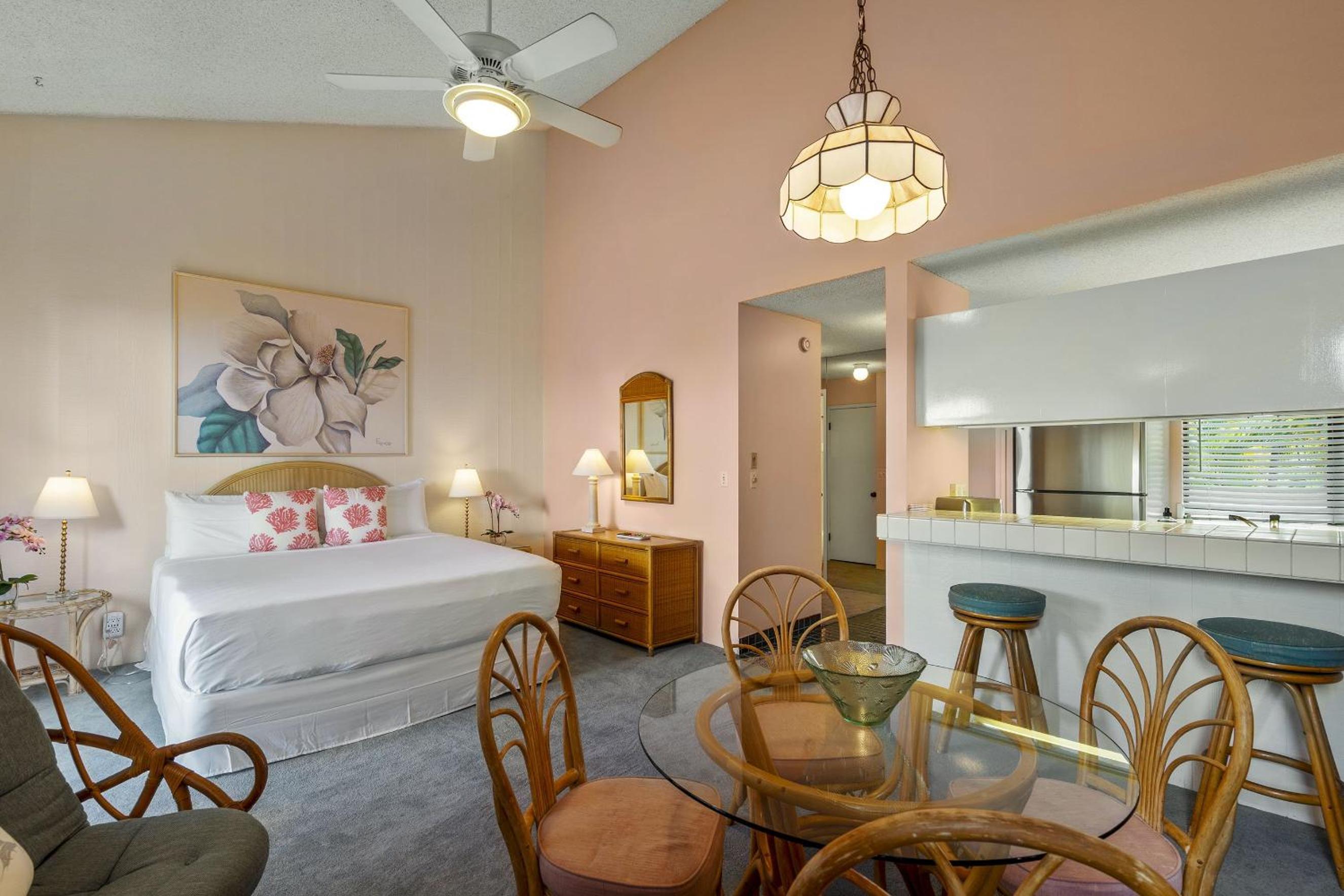 Wailea Ekahi 12D - Budget Friendly Ocean View Studio w/ Lanai, Kitchen, WD, & AC
