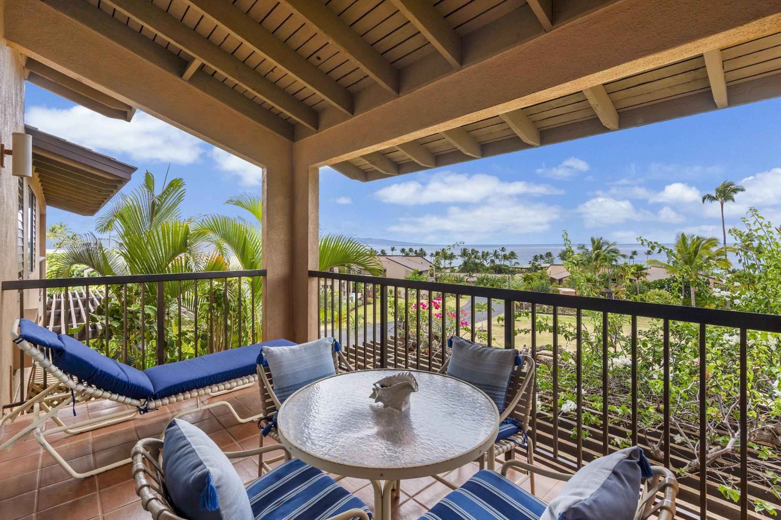 Wailea Ekahi 12D - Budget Friendly Ocean View Studio w/ Lanai, Kitchen, WD, & AC