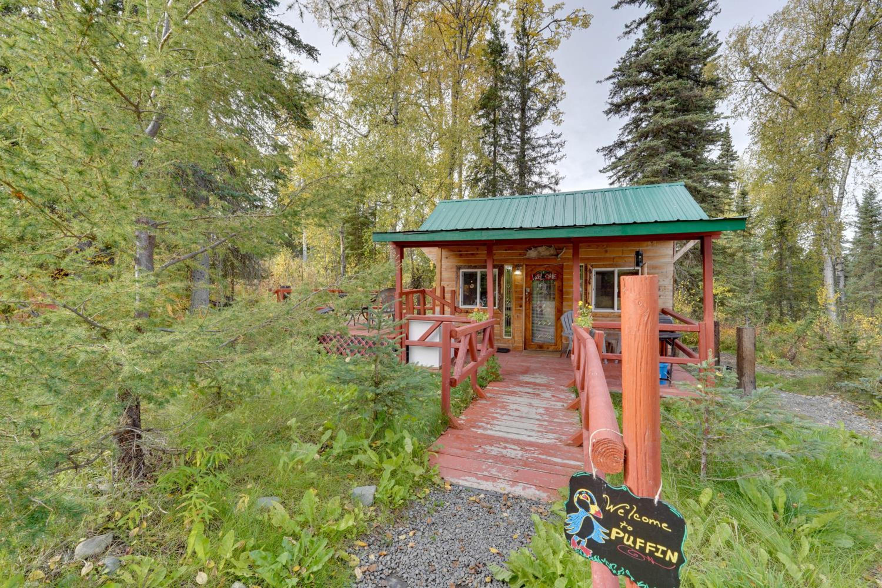 Fish, Hike and Explore Lakefront Cabin in Soldotna