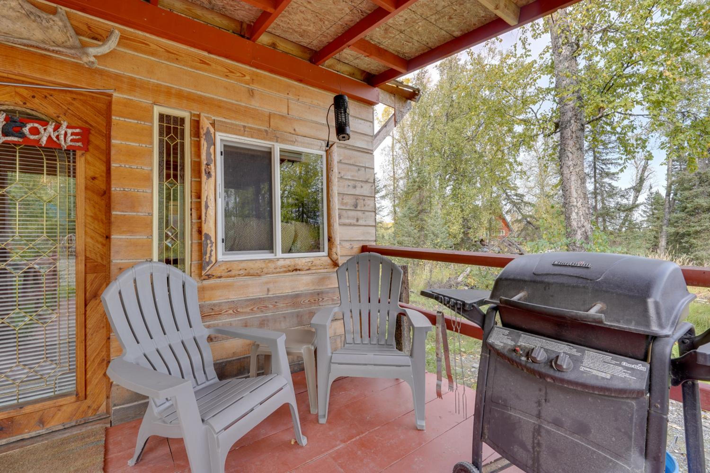 Fish, Hike and Explore Lakefront Cabin in Soldotna