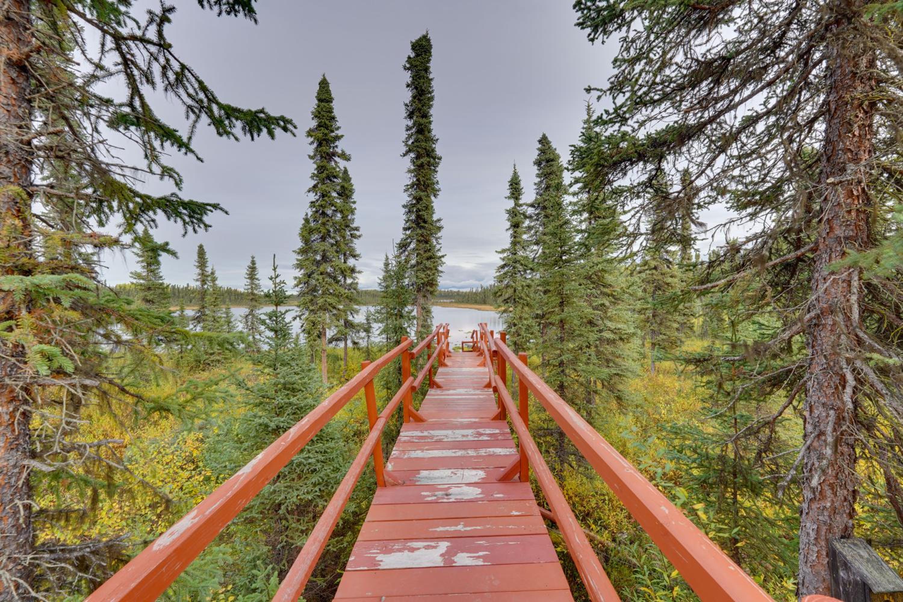 Fish, Hike and Explore Lakefront Cabin in Soldotna