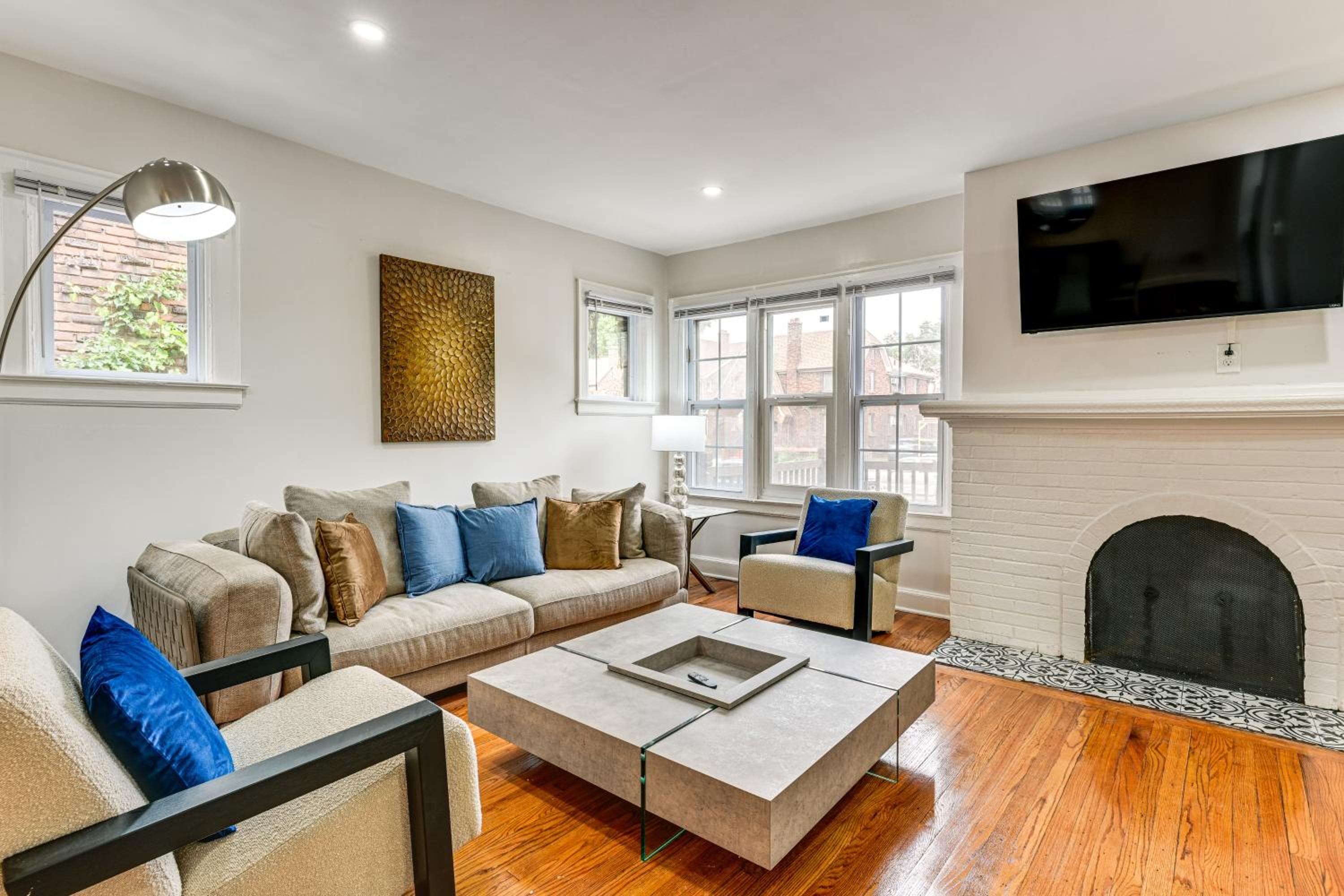 Dogs Welcome! Stylish Detroit Tudor with Fenced Yard