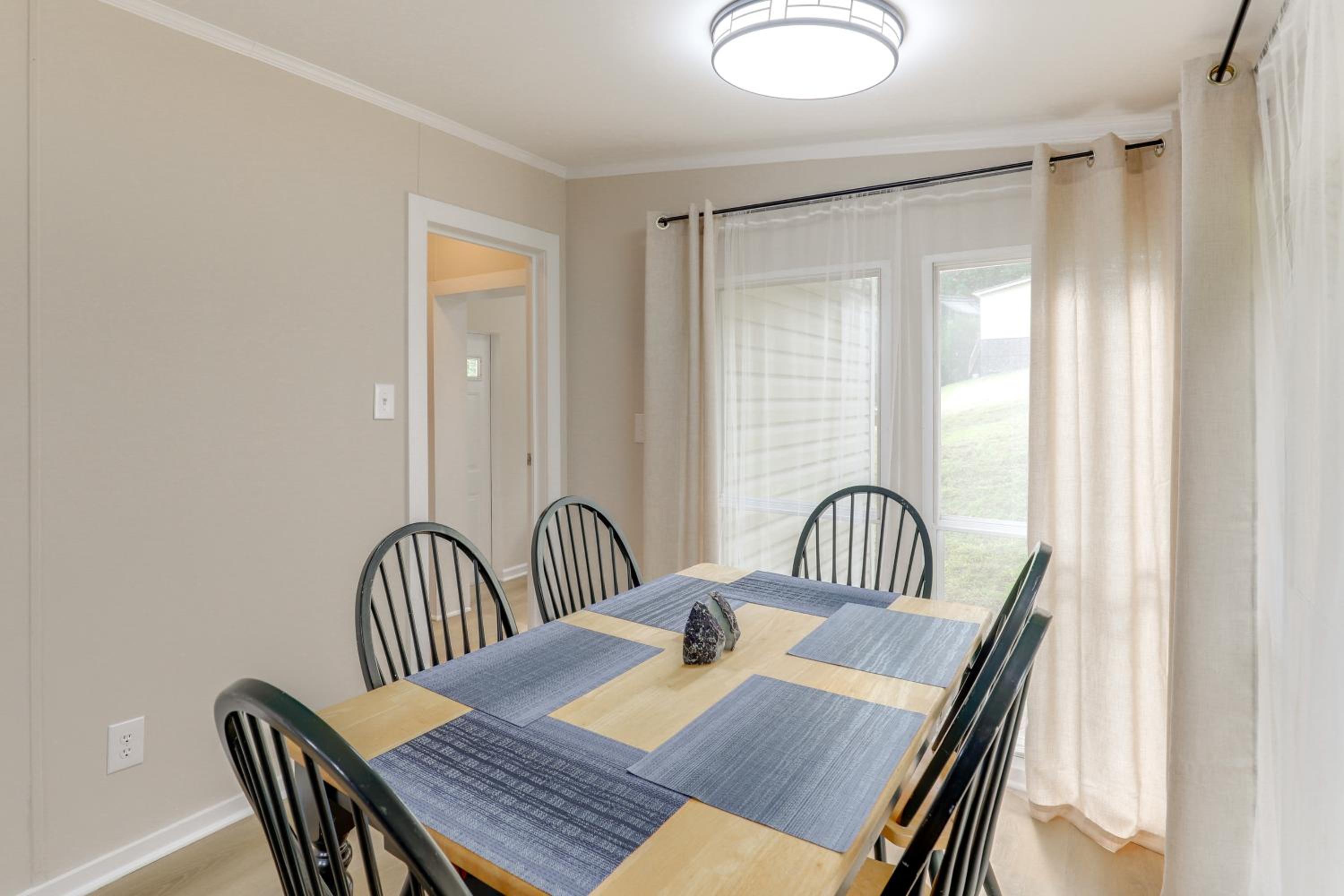 Deck with Mtn Views Family-Friendly Asheville Home!
