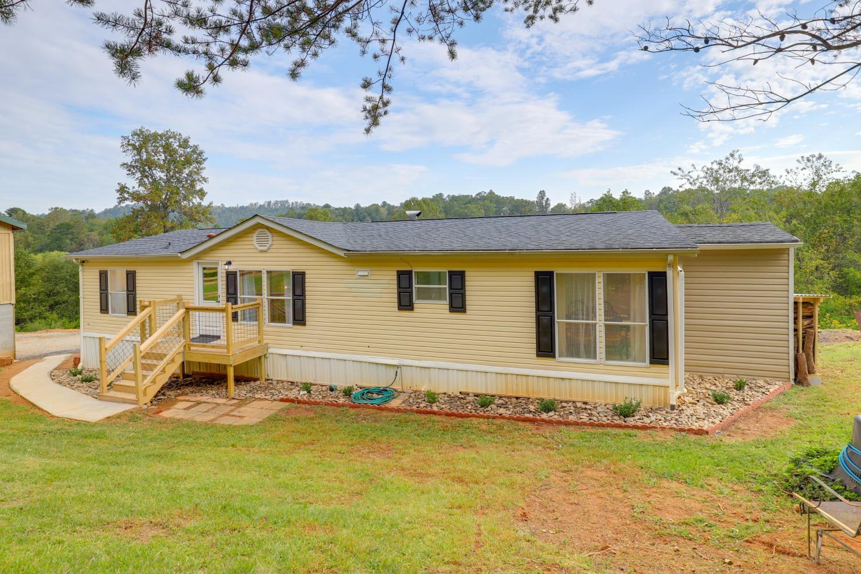 Deck with Mtn Views Family-Friendly Asheville Home!