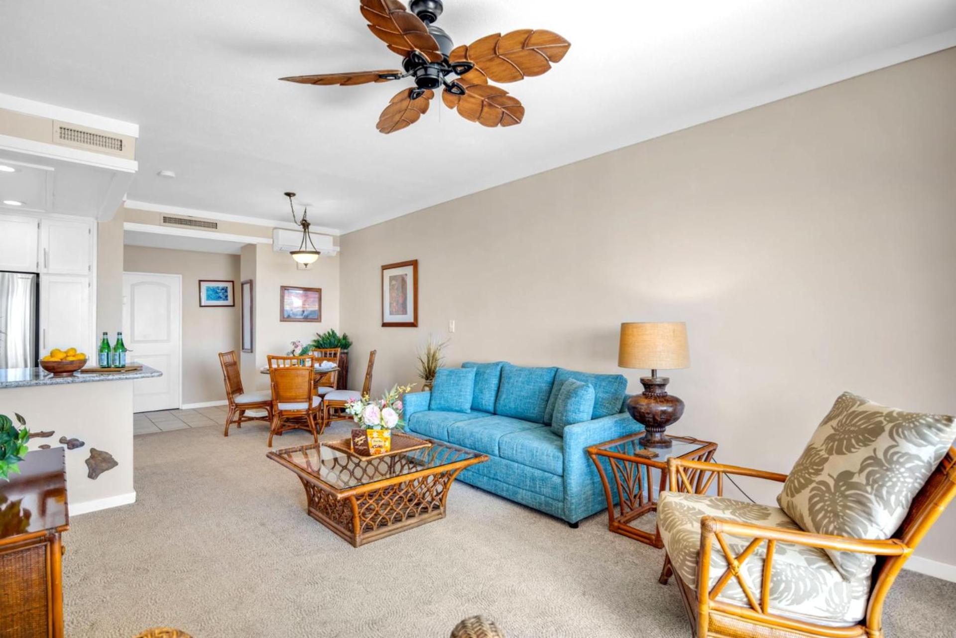 NEW KBM Resorts FREE CAR Kapalua Golf Villas 1-Bedroom Condo with Spacious Lanai and Golf Course Views KGV-18T4