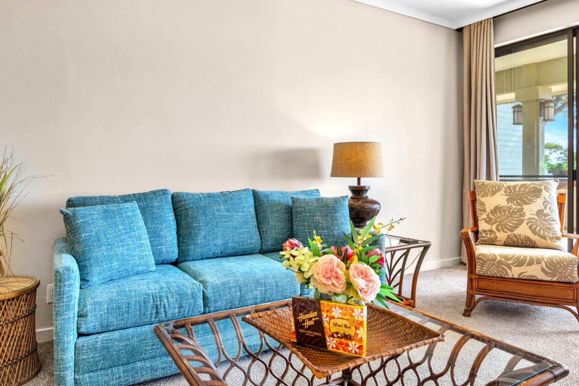 NEW KBM Resorts FREE CAR Kapalua Golf Villas 1-Bedroom Condo with Spacious Lanai and Golf Course Views KGV-18T4