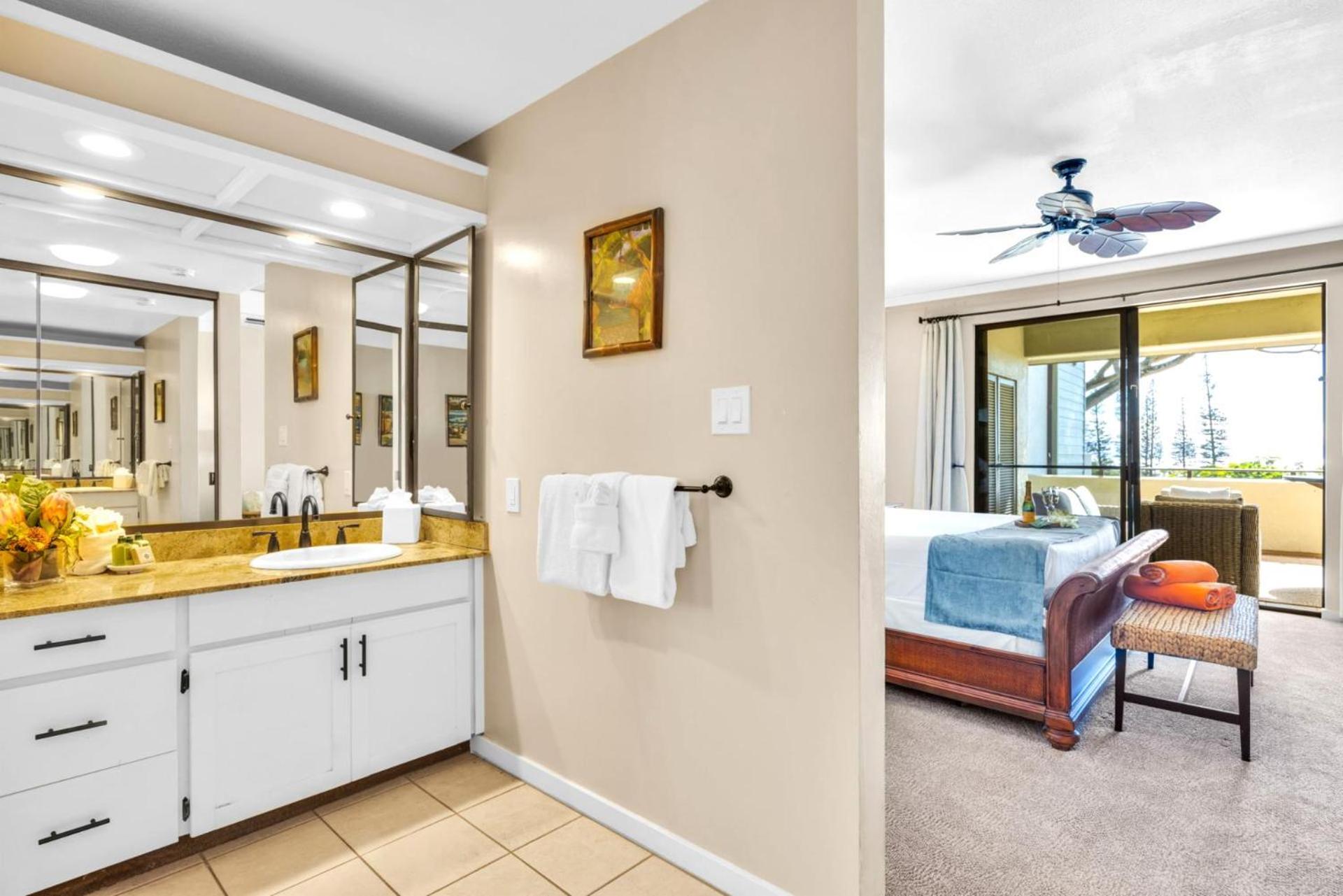 NEW KBM Resorts FREE CAR Kapalua Golf Villas 1-Bedroom Condo with Spacious Lanai and Golf Course Views KGV-18T4