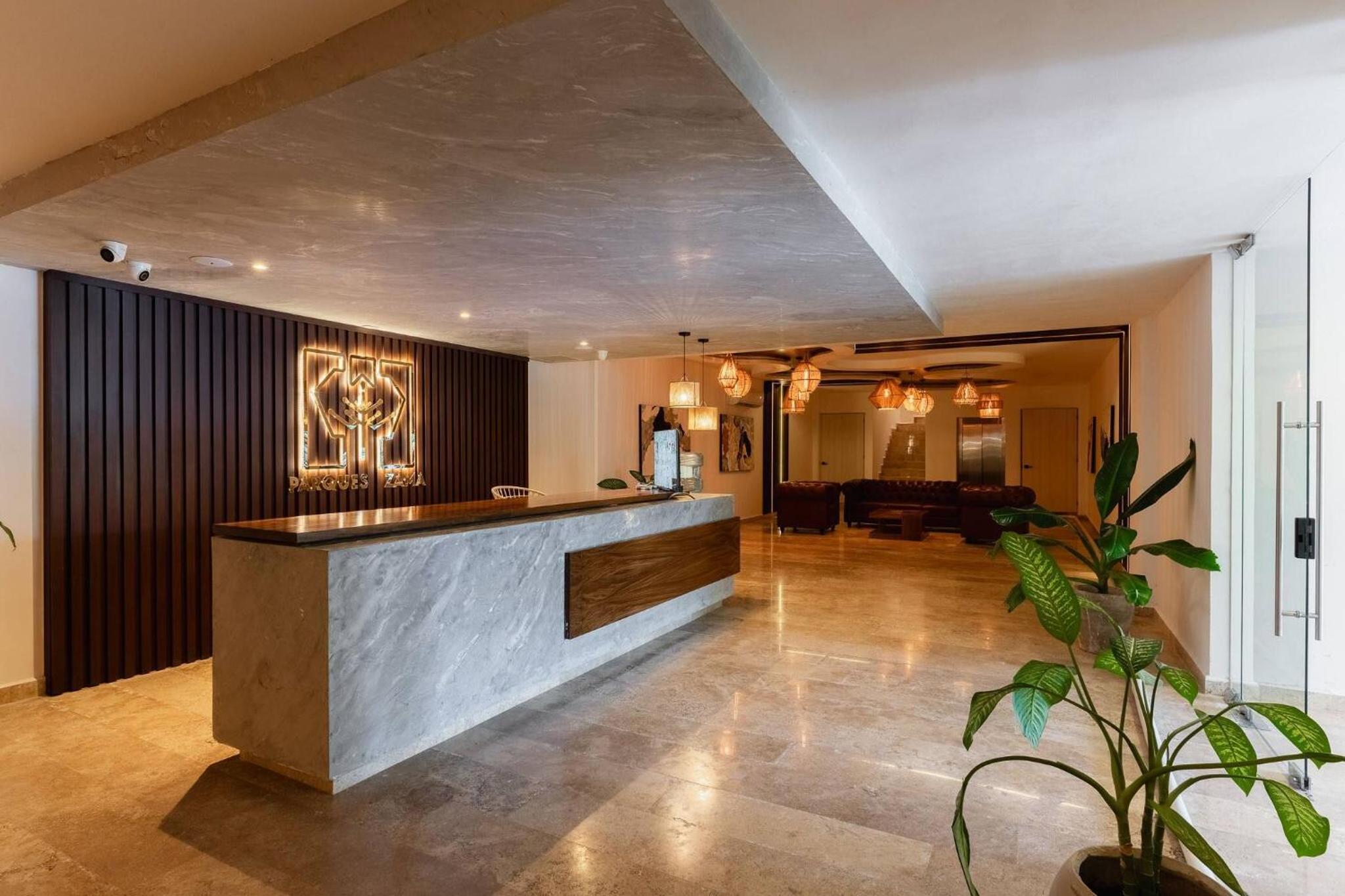 Modern and bright Rooftop pools gym cowork