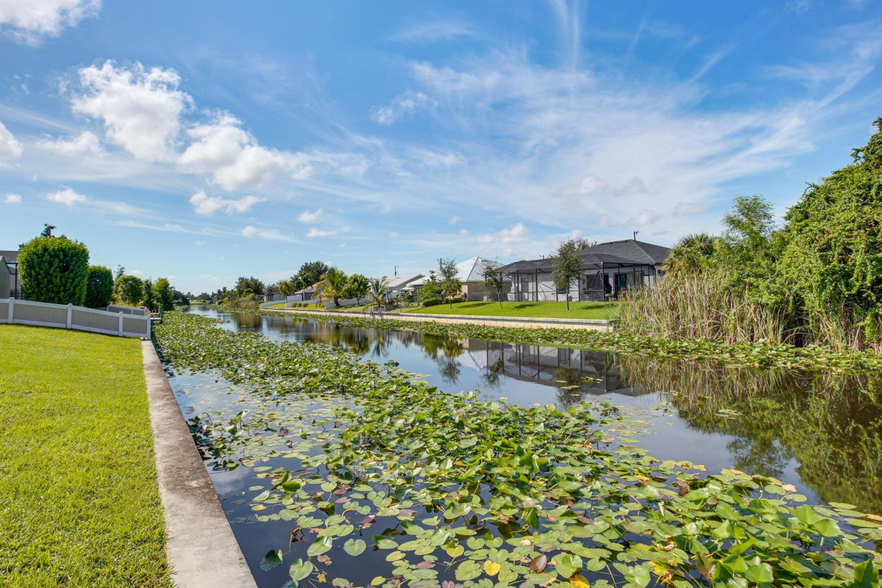 Family Home with Patio and Canal Views in Cape Coral!