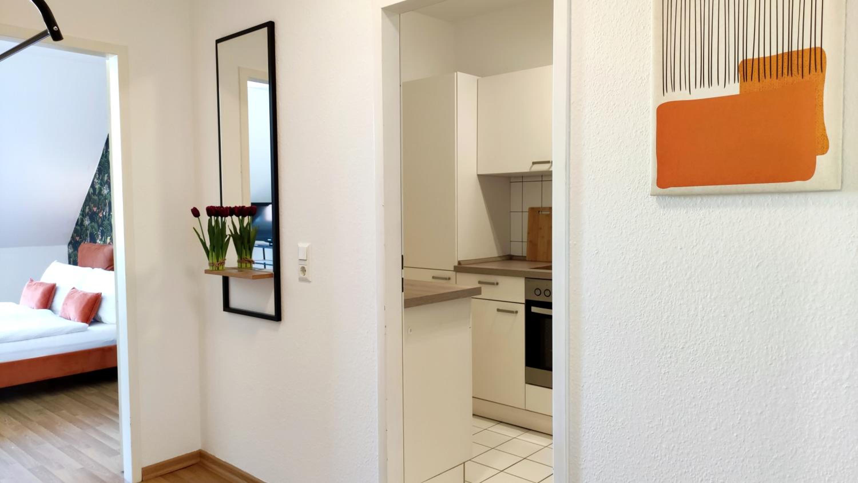 Kurzentrum, Küche, radfreundlich, gemütliches Bett