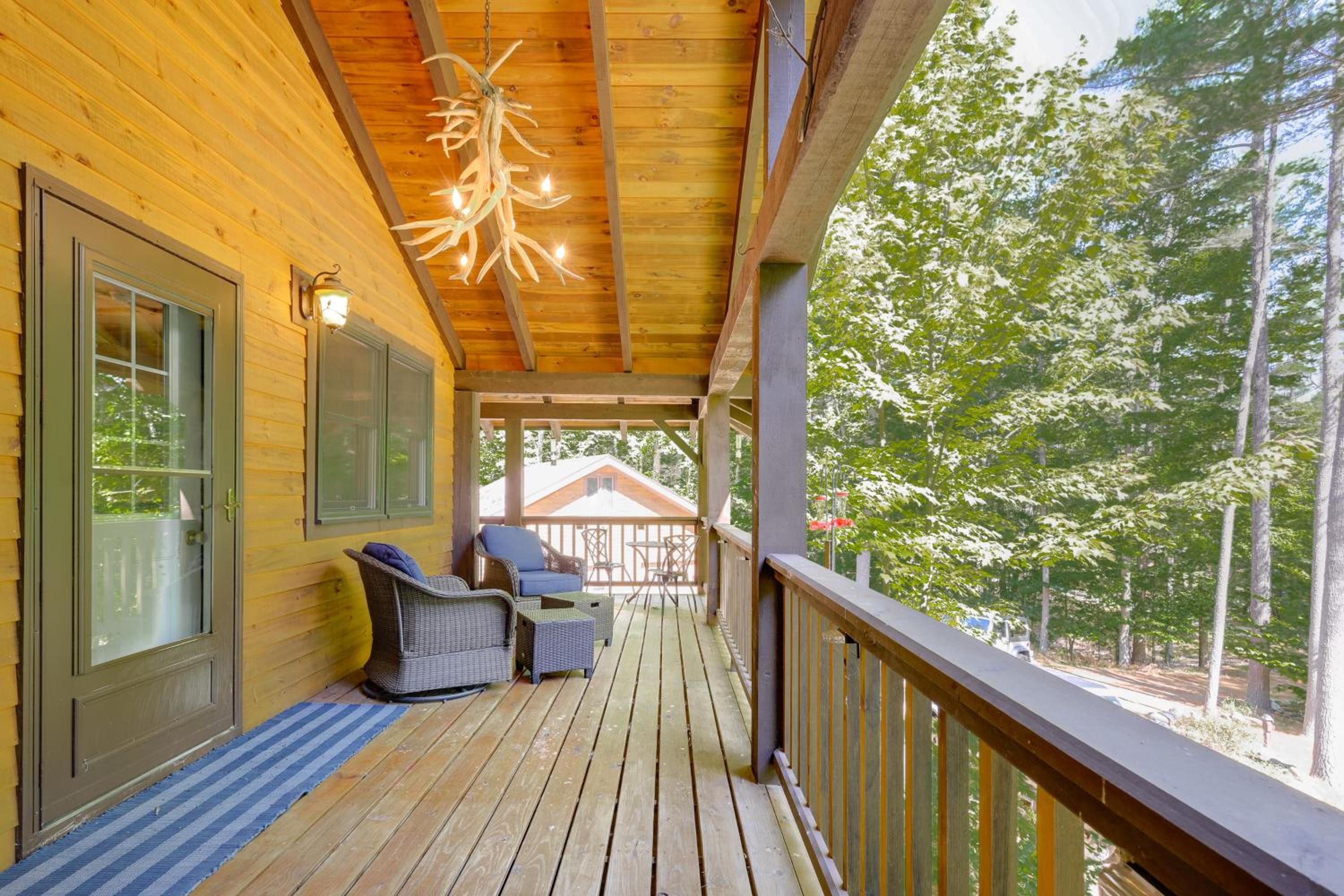Game Room and Lake Access Wooded Retreat in Jay