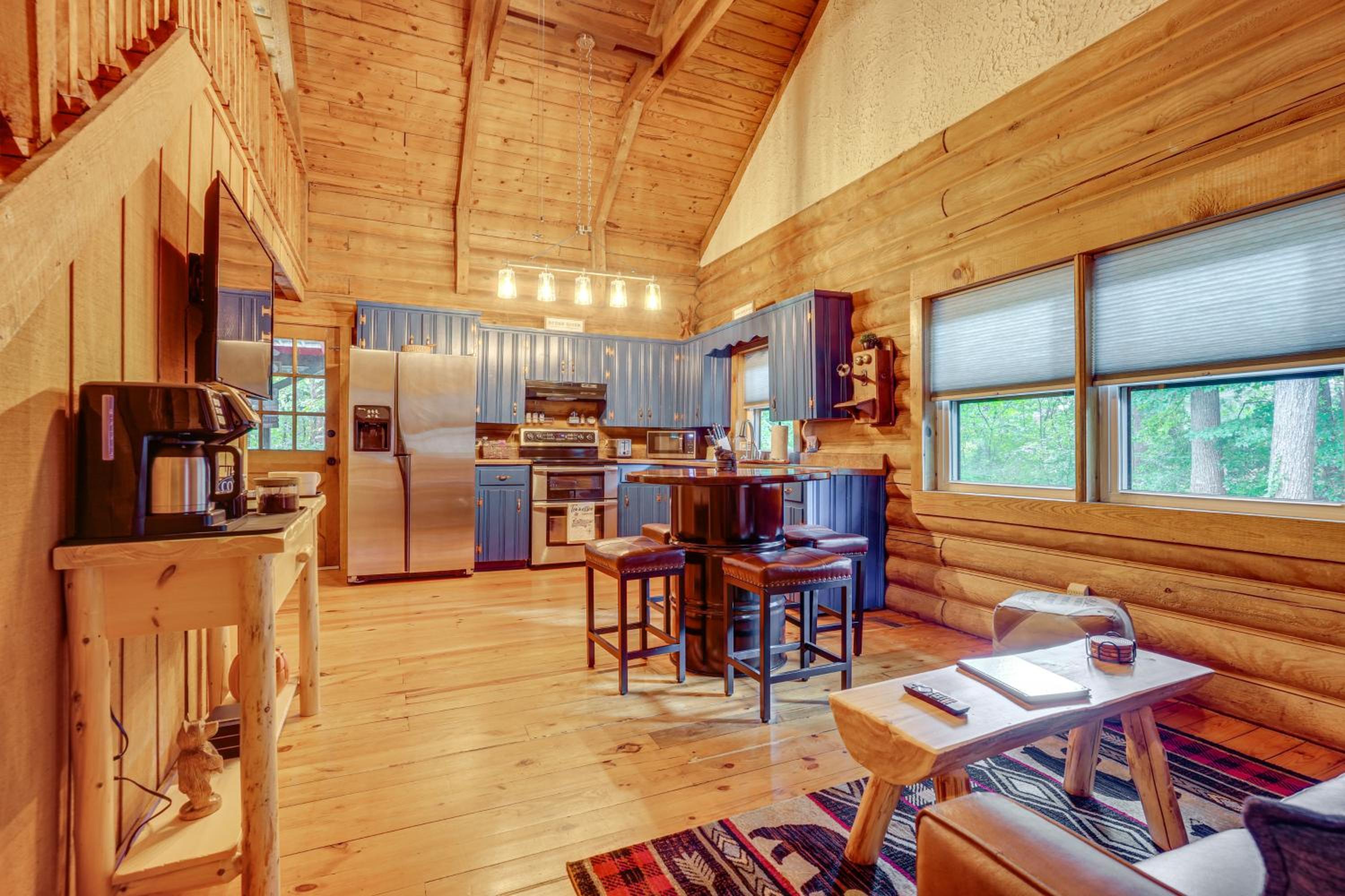 Soak in Hot Tub, Explore Outdoors Cleveland Cabin