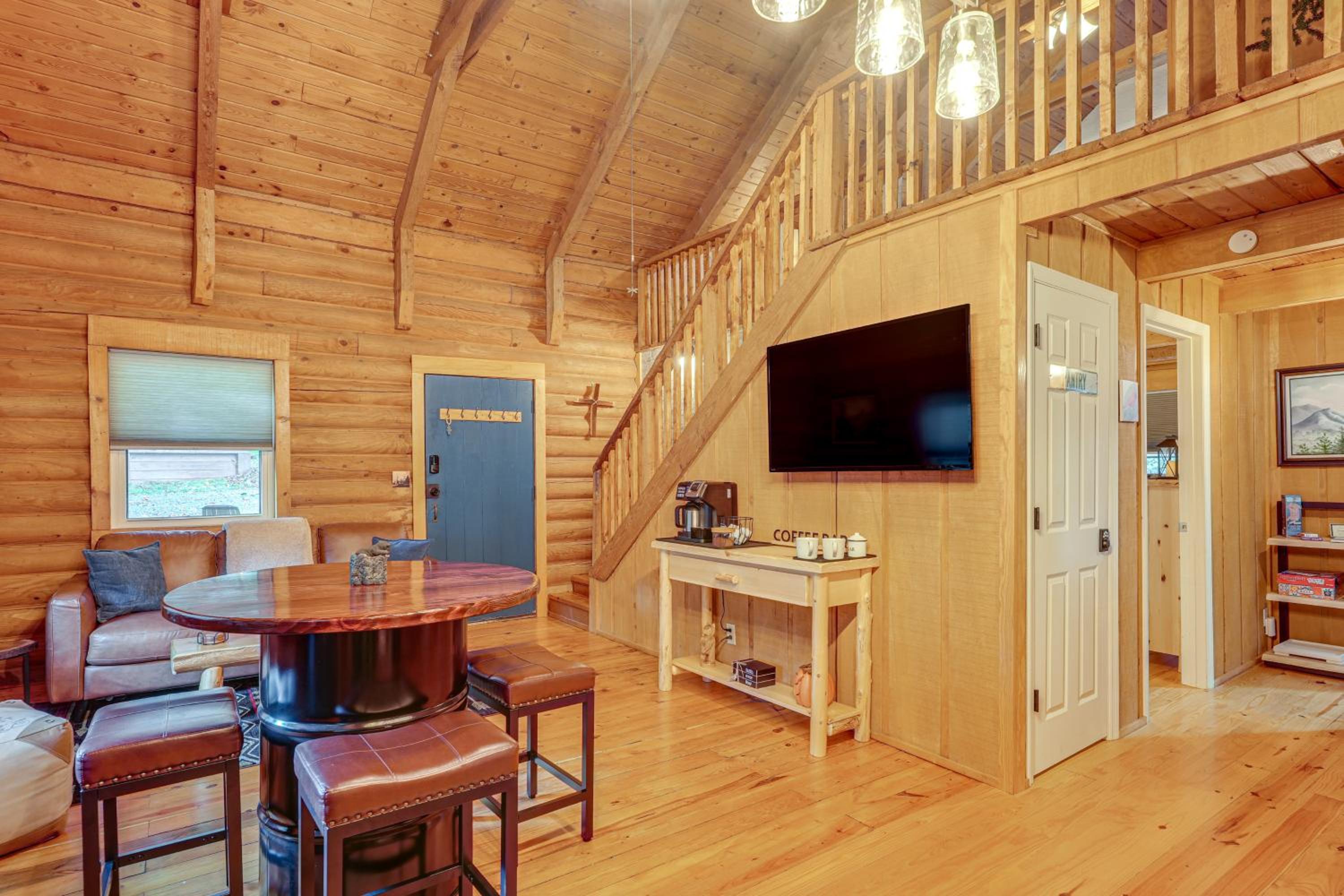 Soak in Hot Tub, Explore Outdoors Cleveland Cabin