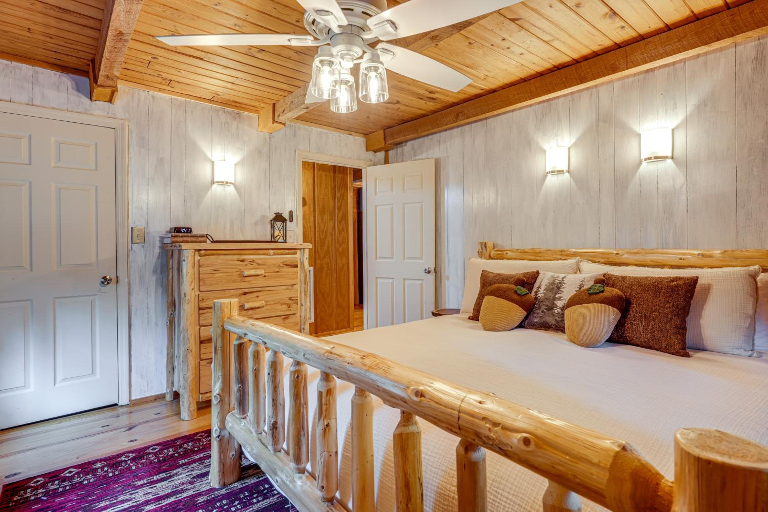 Soak in Hot Tub, Explore Outdoors Cleveland Cabin