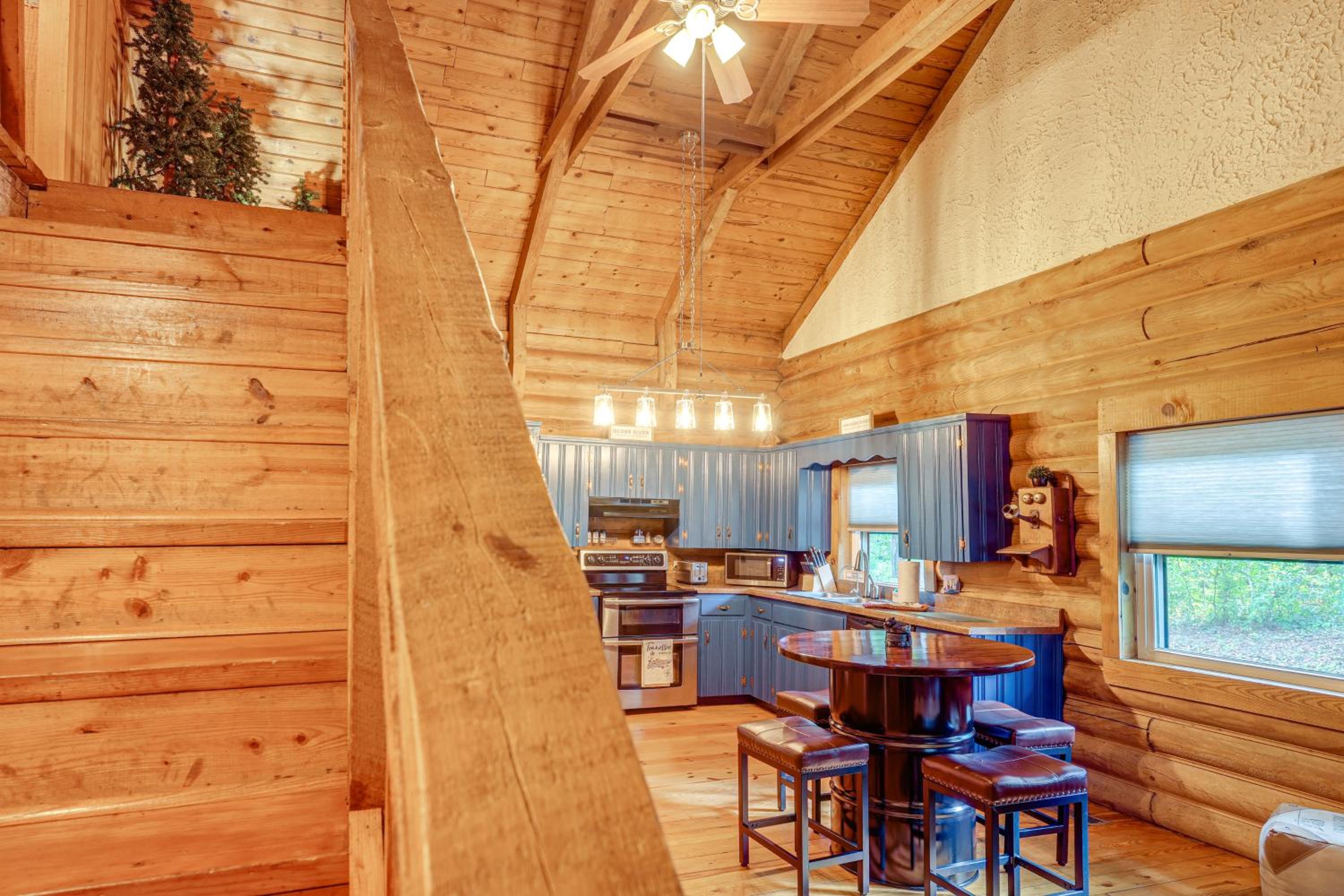 Soak in Hot Tub, Explore Outdoors Cleveland Cabin