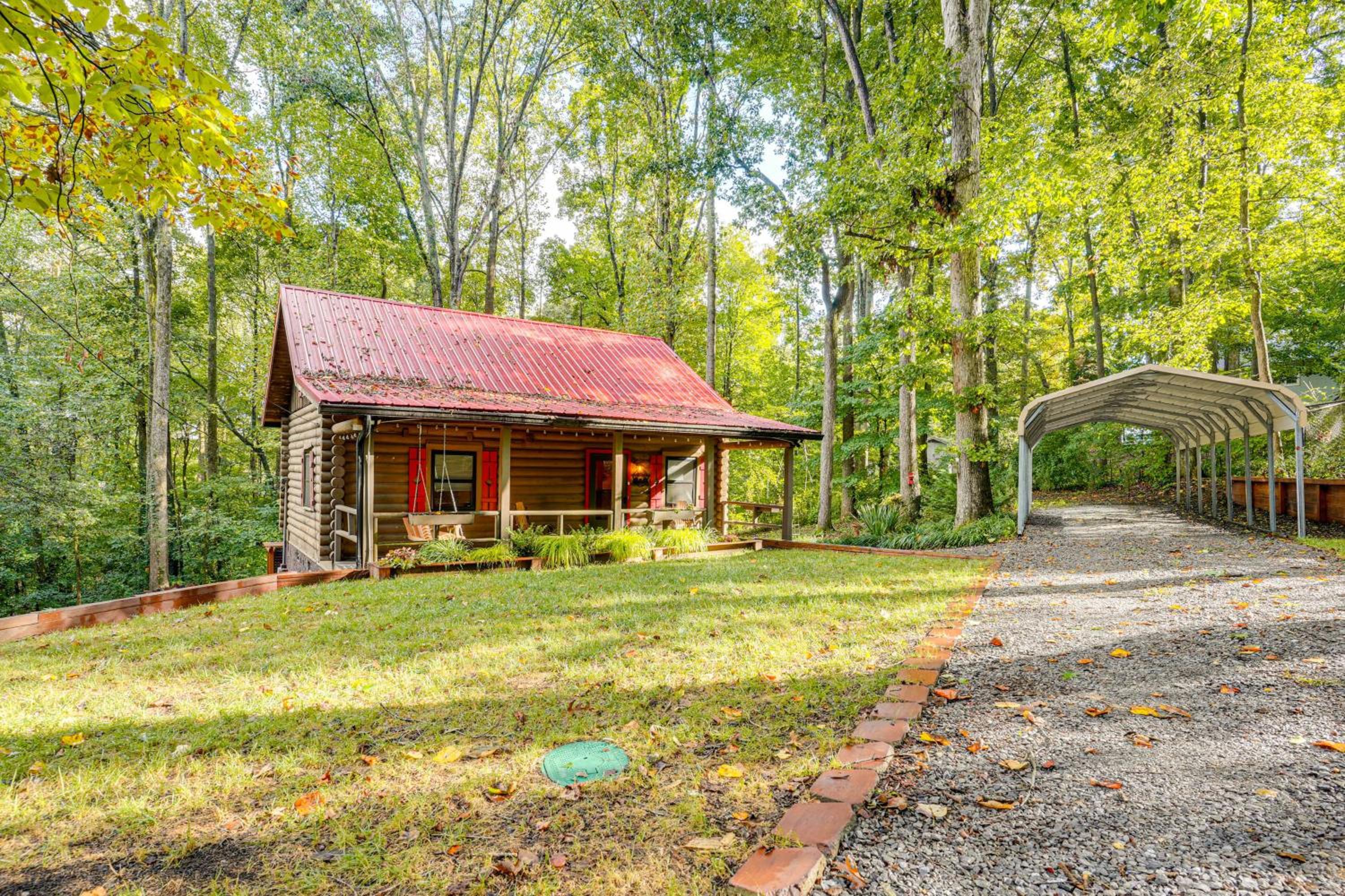 Soak in Hot Tub, Explore Outdoors Cleveland Cabin