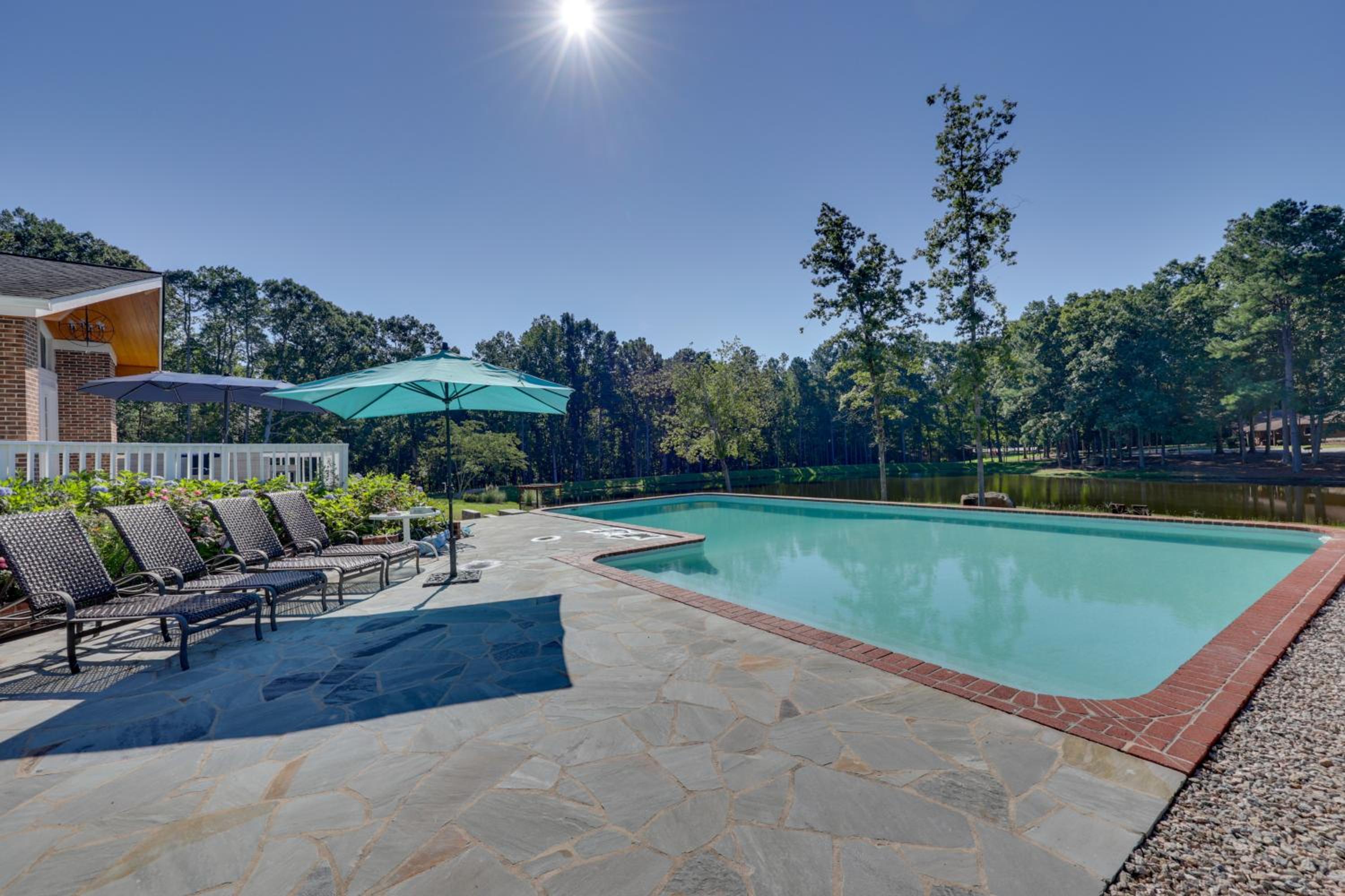 Game Room and Fire Pit! Luxe Louisburg Farmhouse