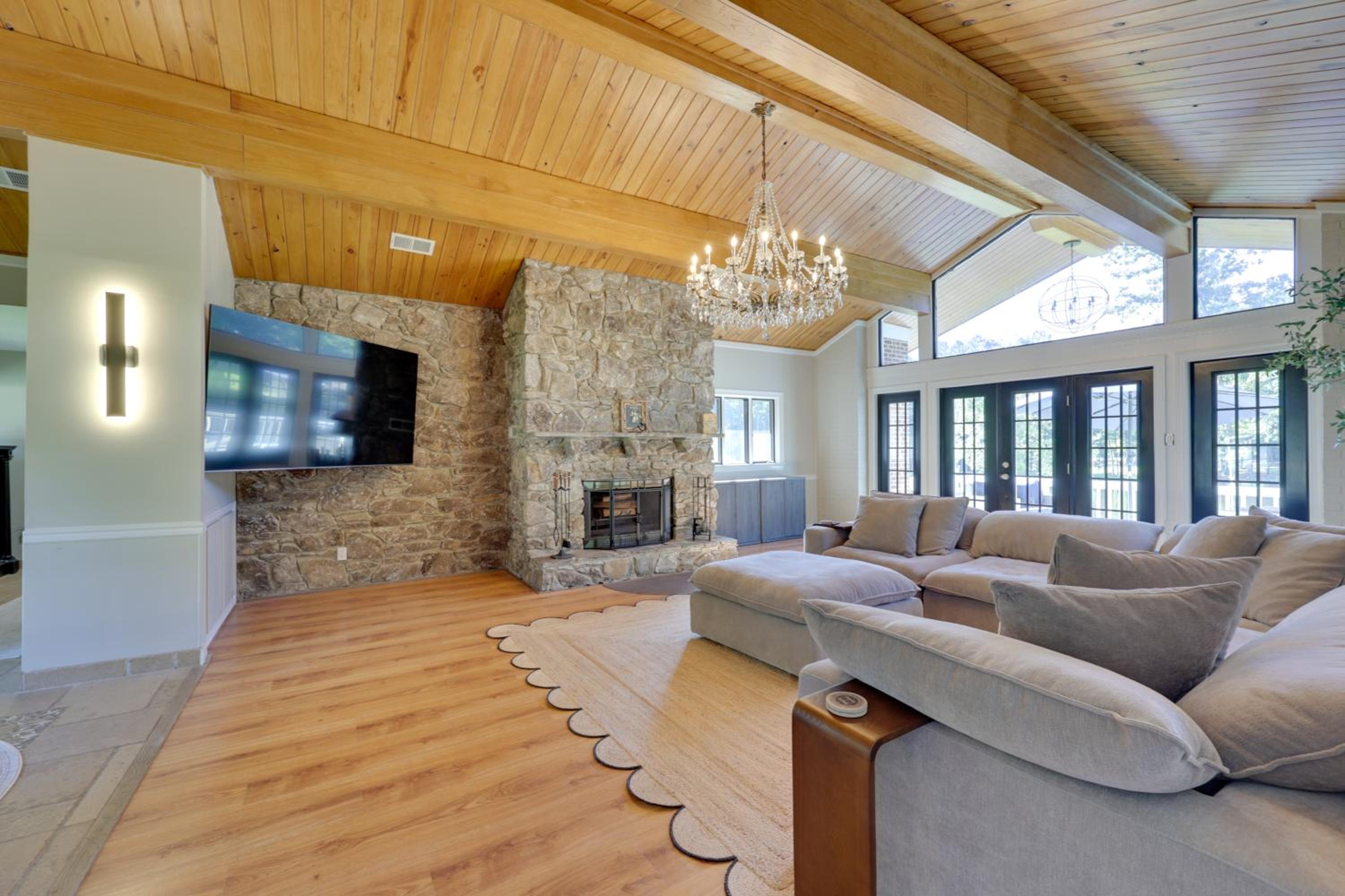 Game Room and Fire Pit! Luxe Louisburg Farmhouse