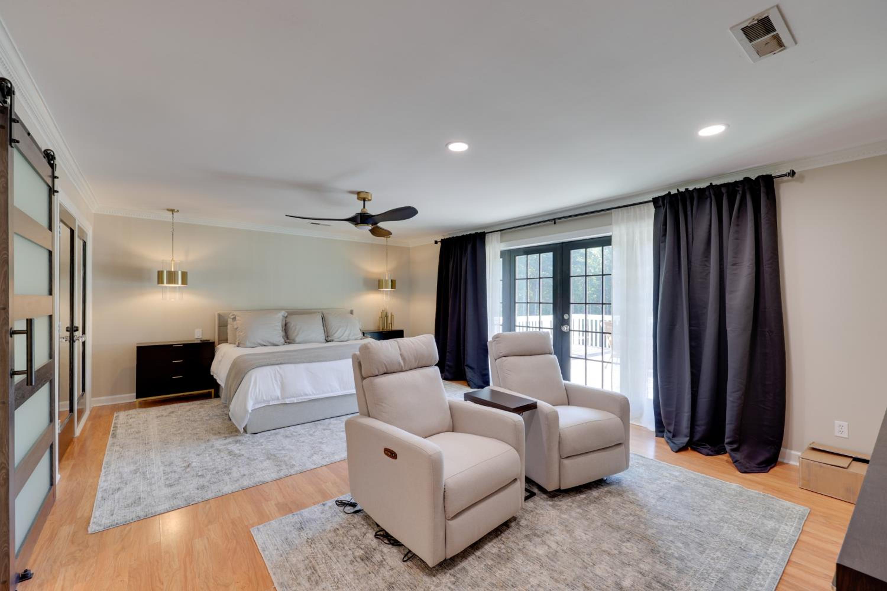Game Room and Fire Pit! Luxe Louisburg Farmhouse