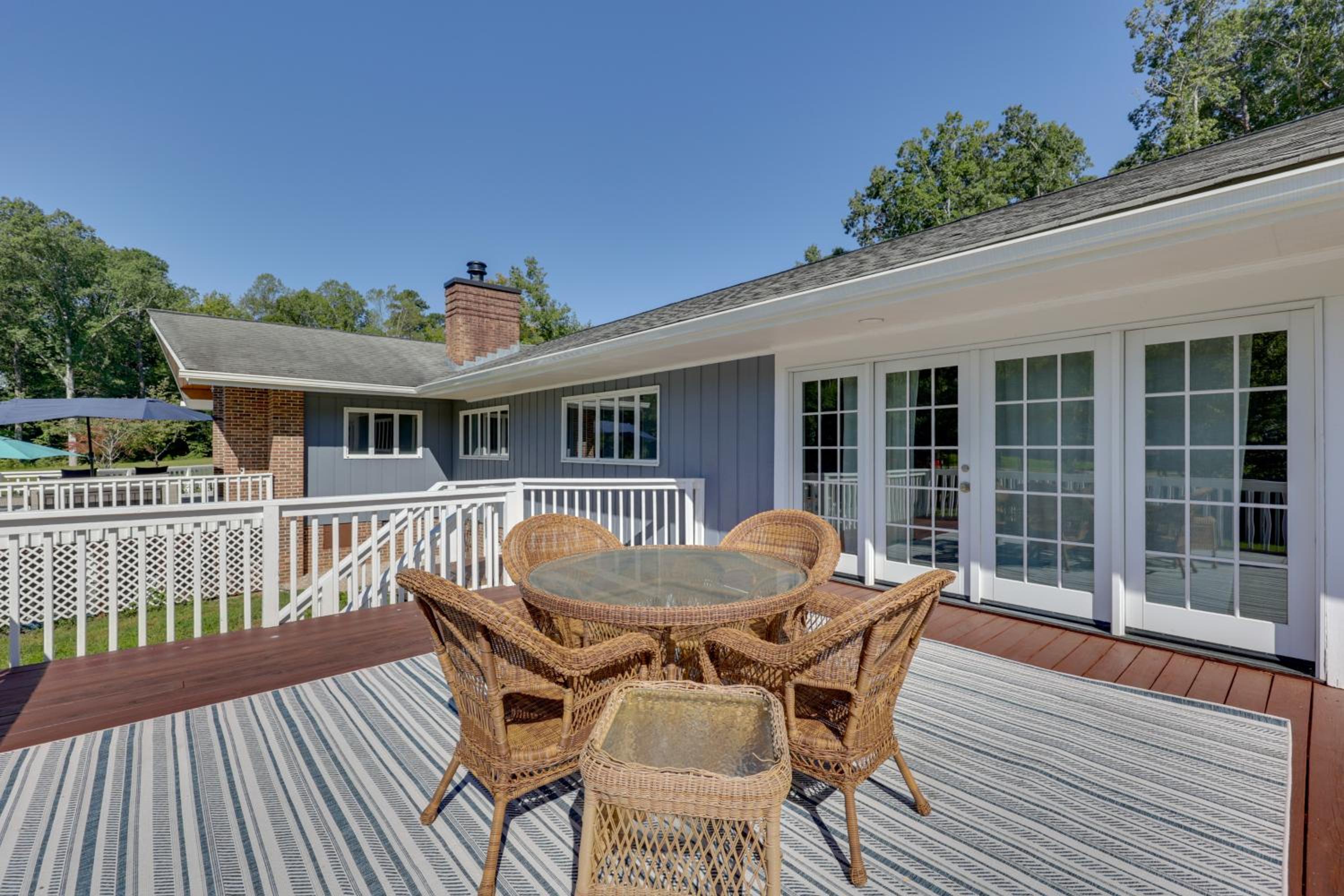 Game Room and Fire Pit! Luxe Louisburg Farmhouse