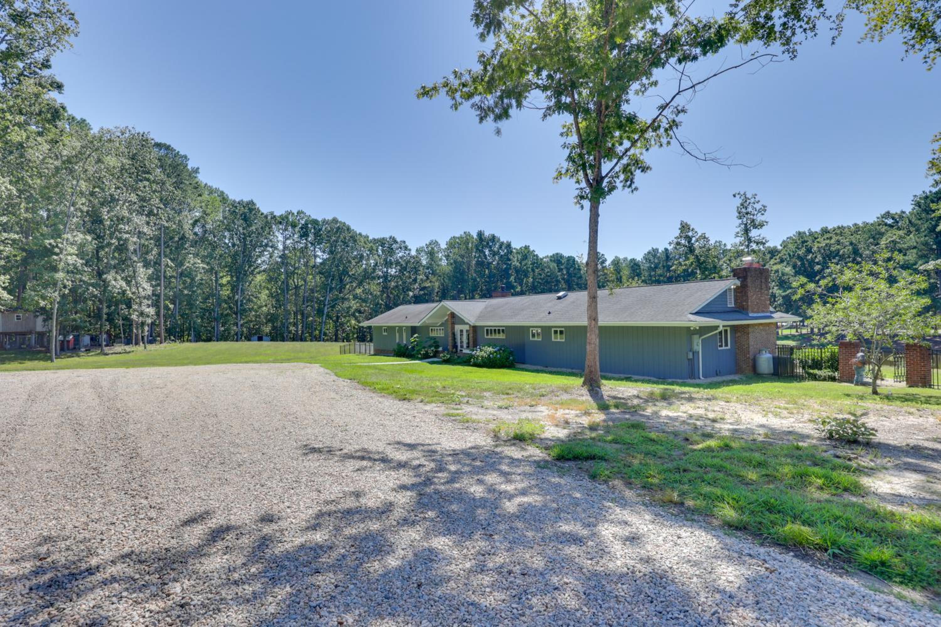 Game Room and Fire Pit! Luxe Louisburg Farmhouse