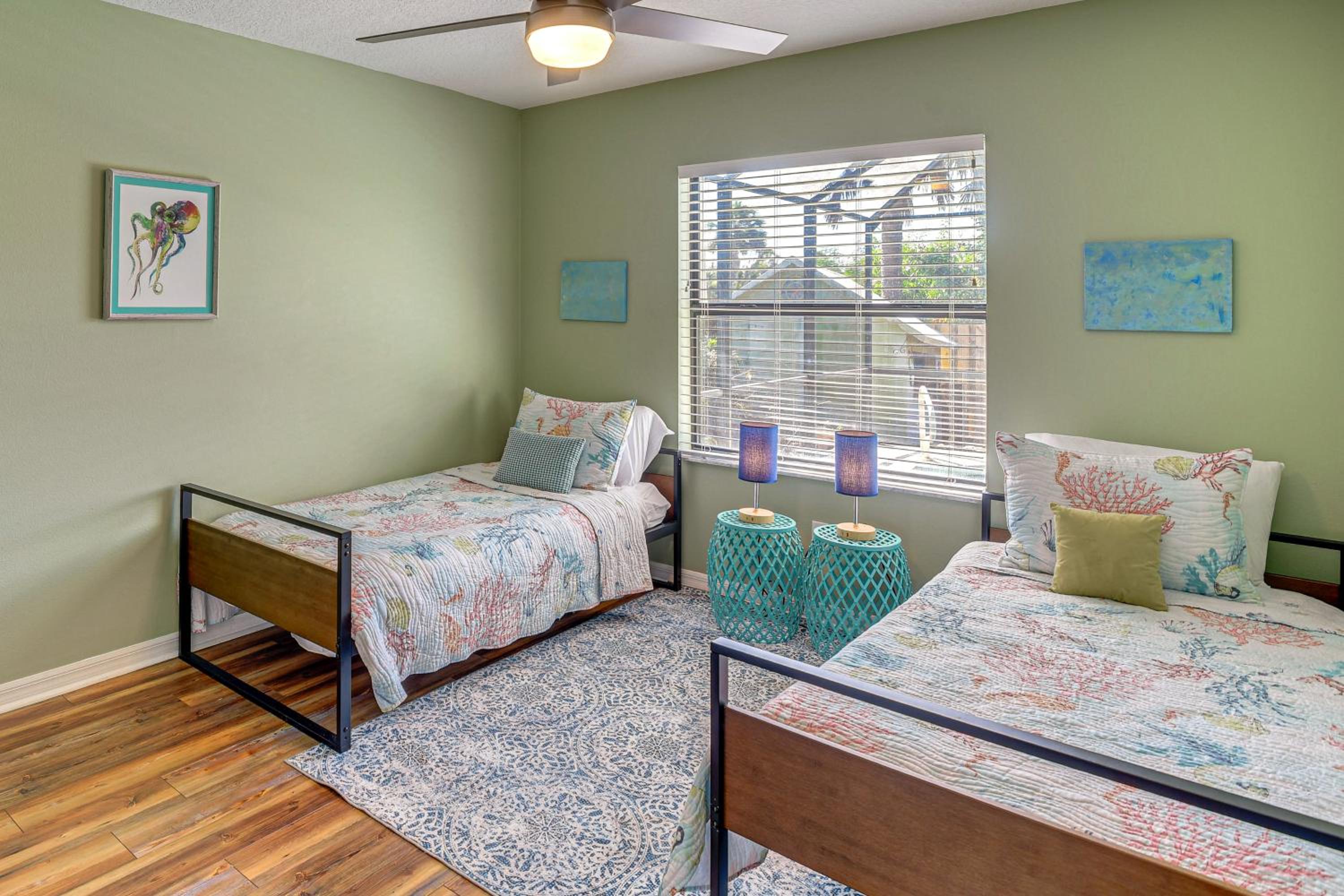 Walk to Beach! Palm Coast Oasis with Pool
