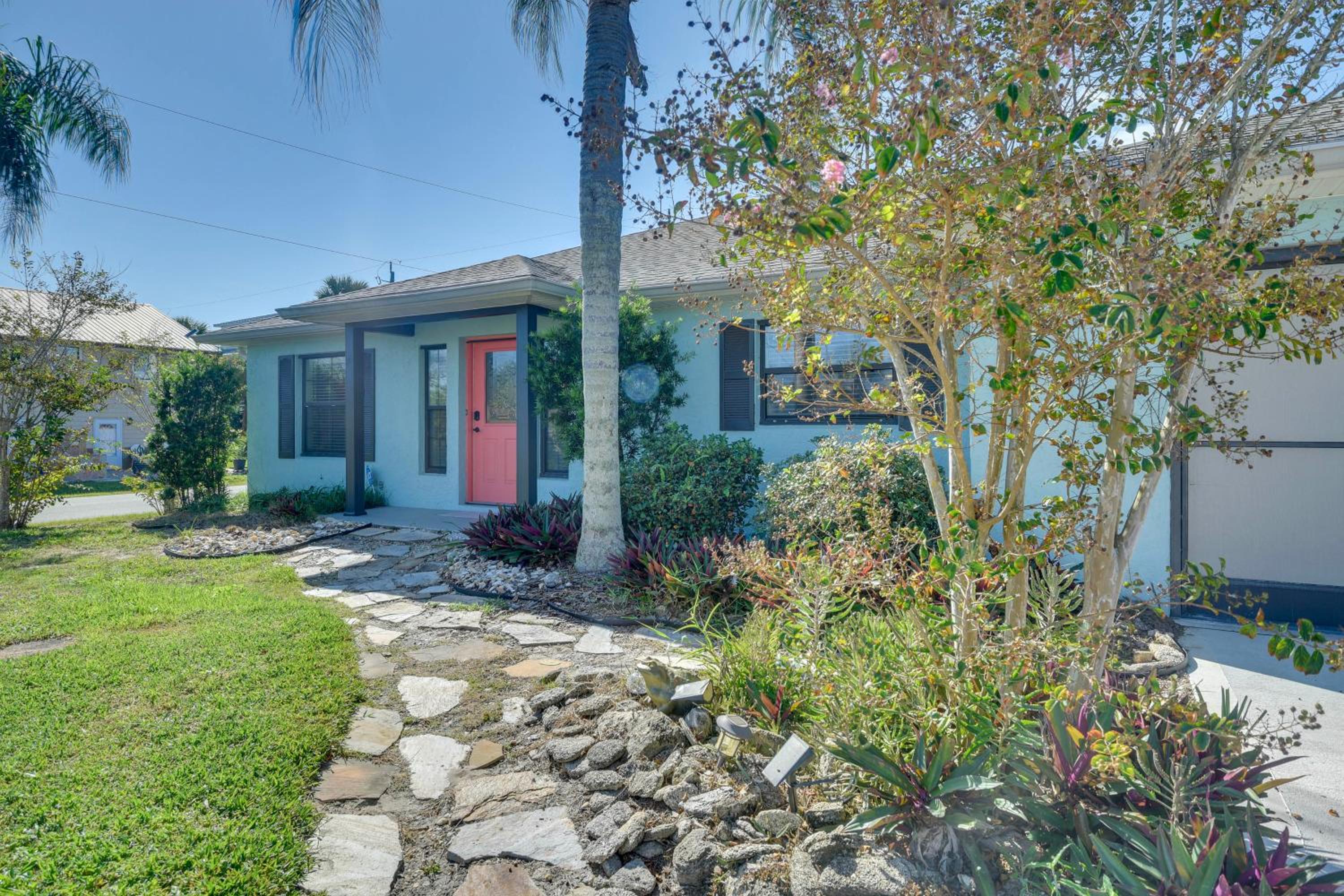 Walk to Beach! Palm Coast Oasis with Pool