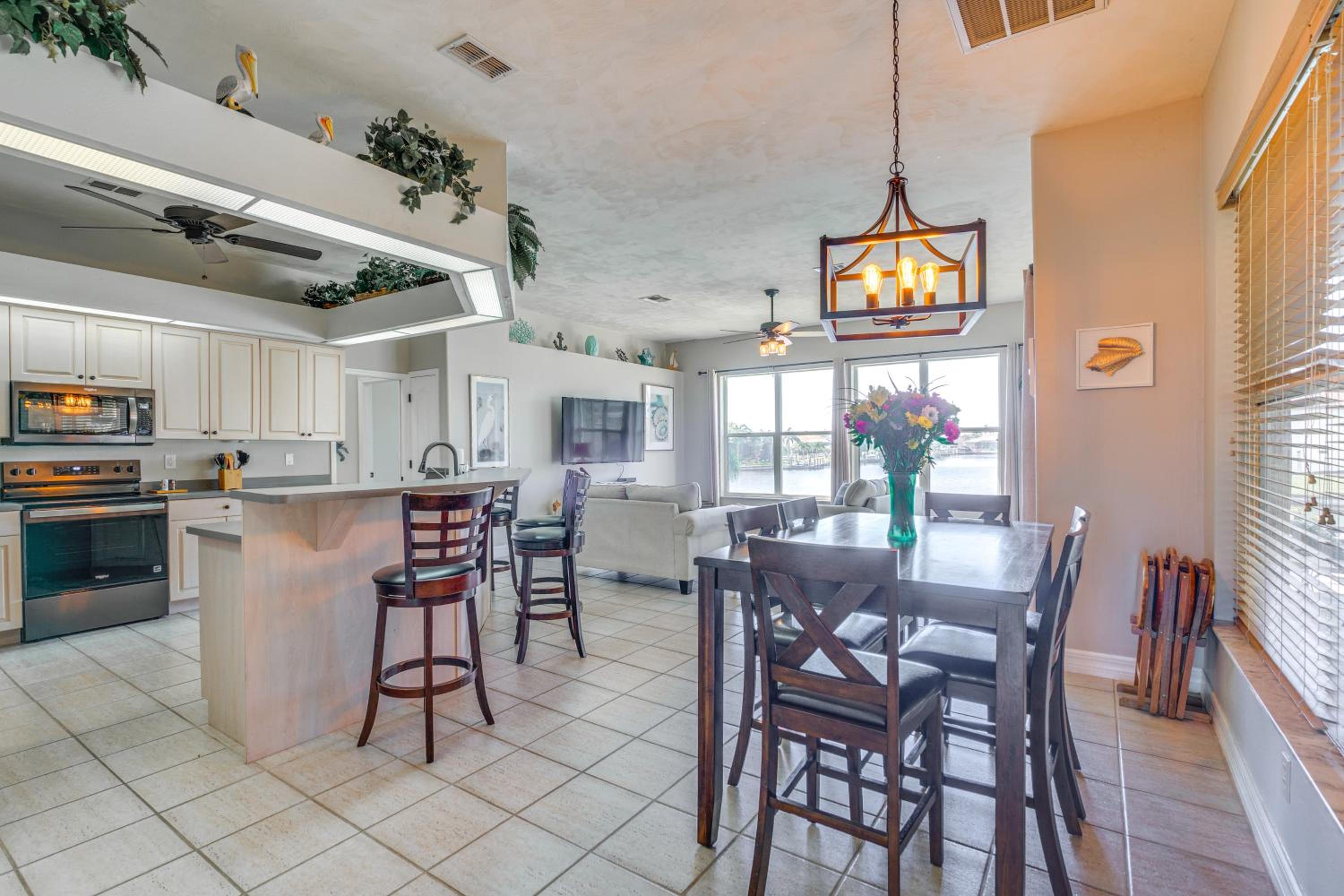 Boat Dock and Patio Cape Coral Home 6 Mi to Beach!