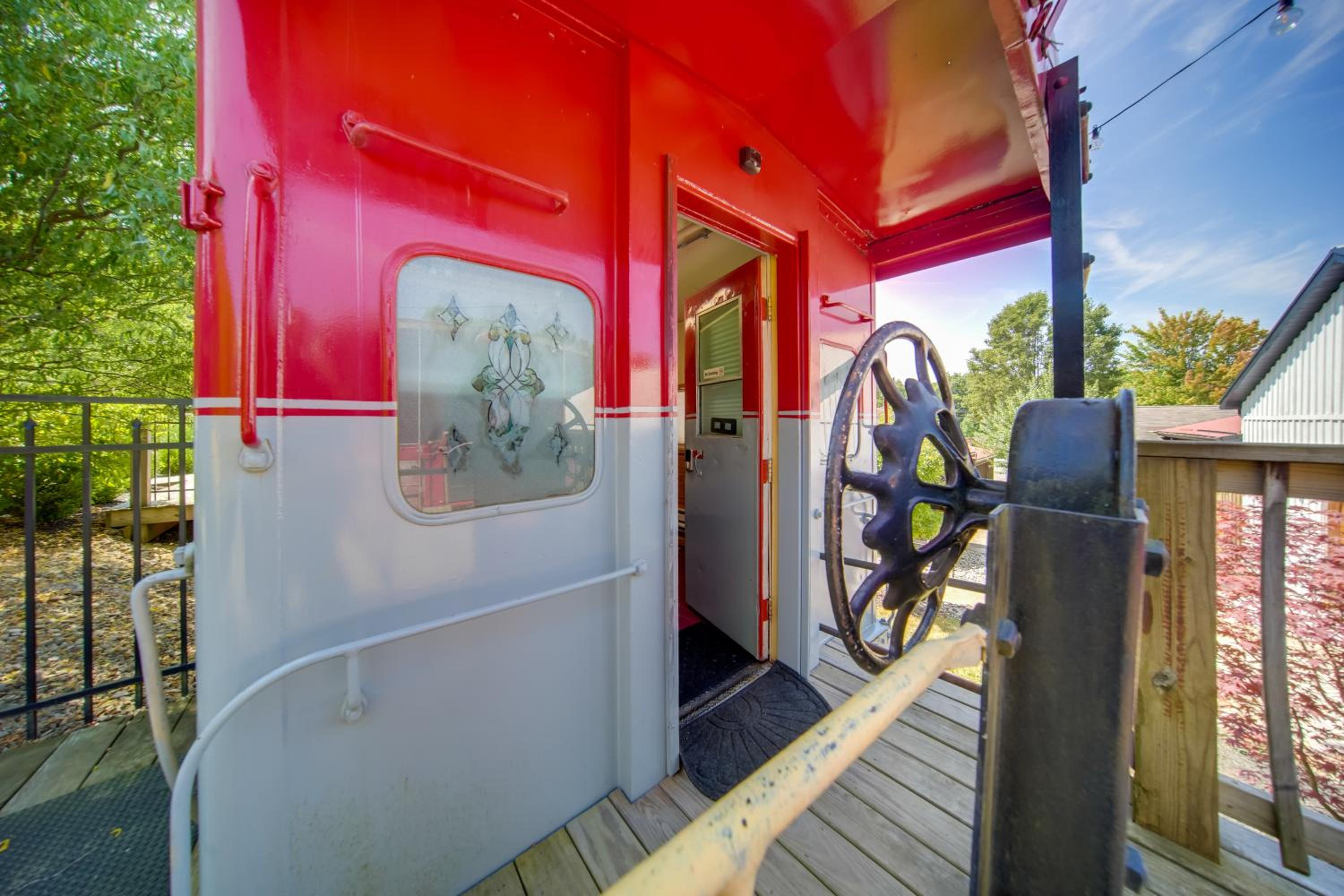 Red NY Central, Converted Railcar in DuBois!