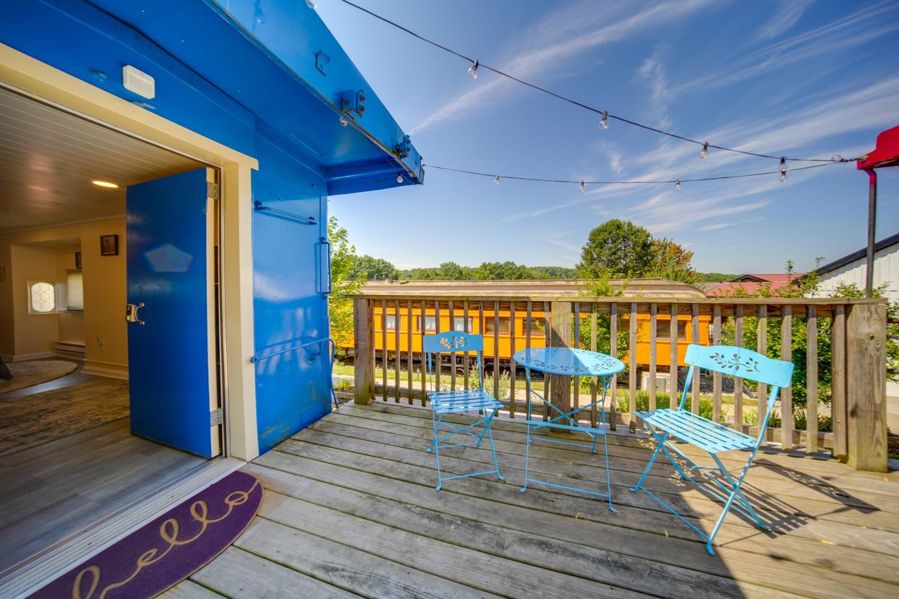Choo Choo Blue, Converted Railcar in DuBois!