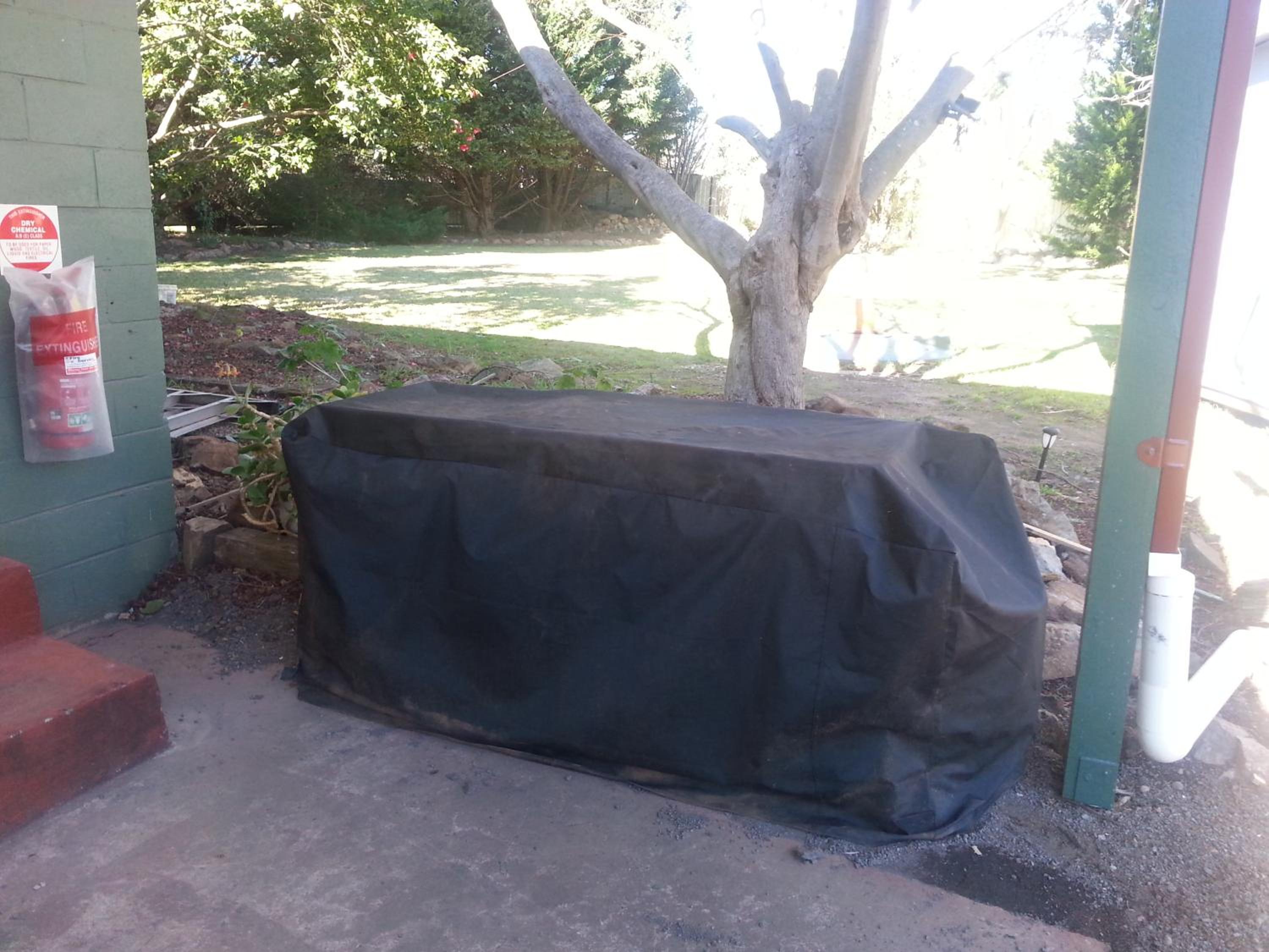 outdoor BBQ area