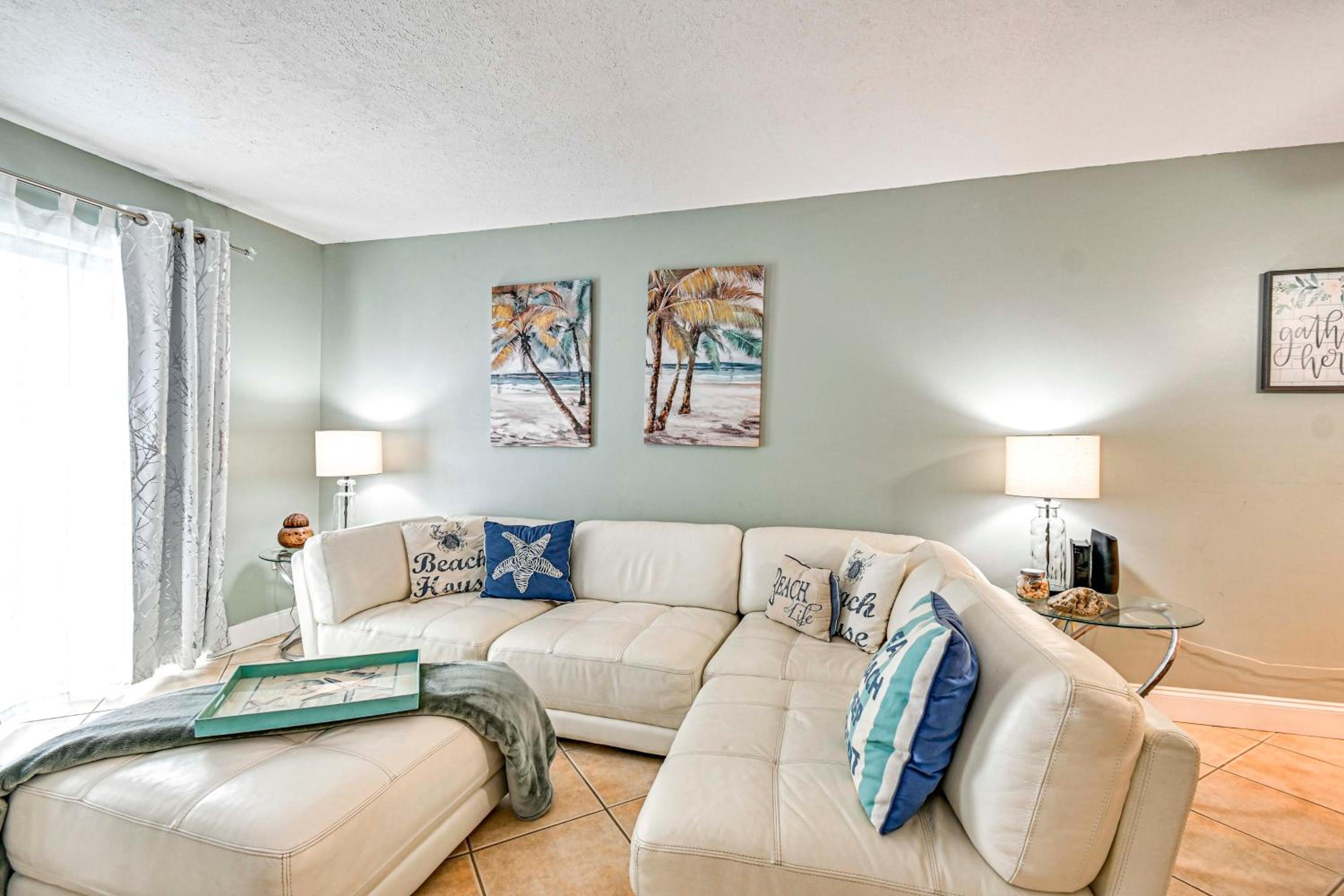 Steps to Sand Condo with Pool Access in Cocoa Beach