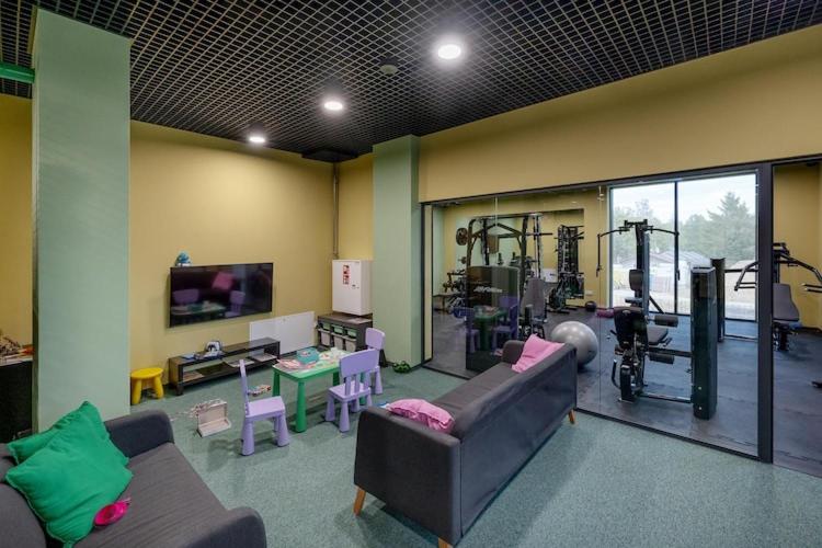 Holiday studio with balcony, indoor pool, sauna