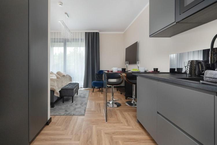 Holiday studio with balcony, indoor pool, sauna