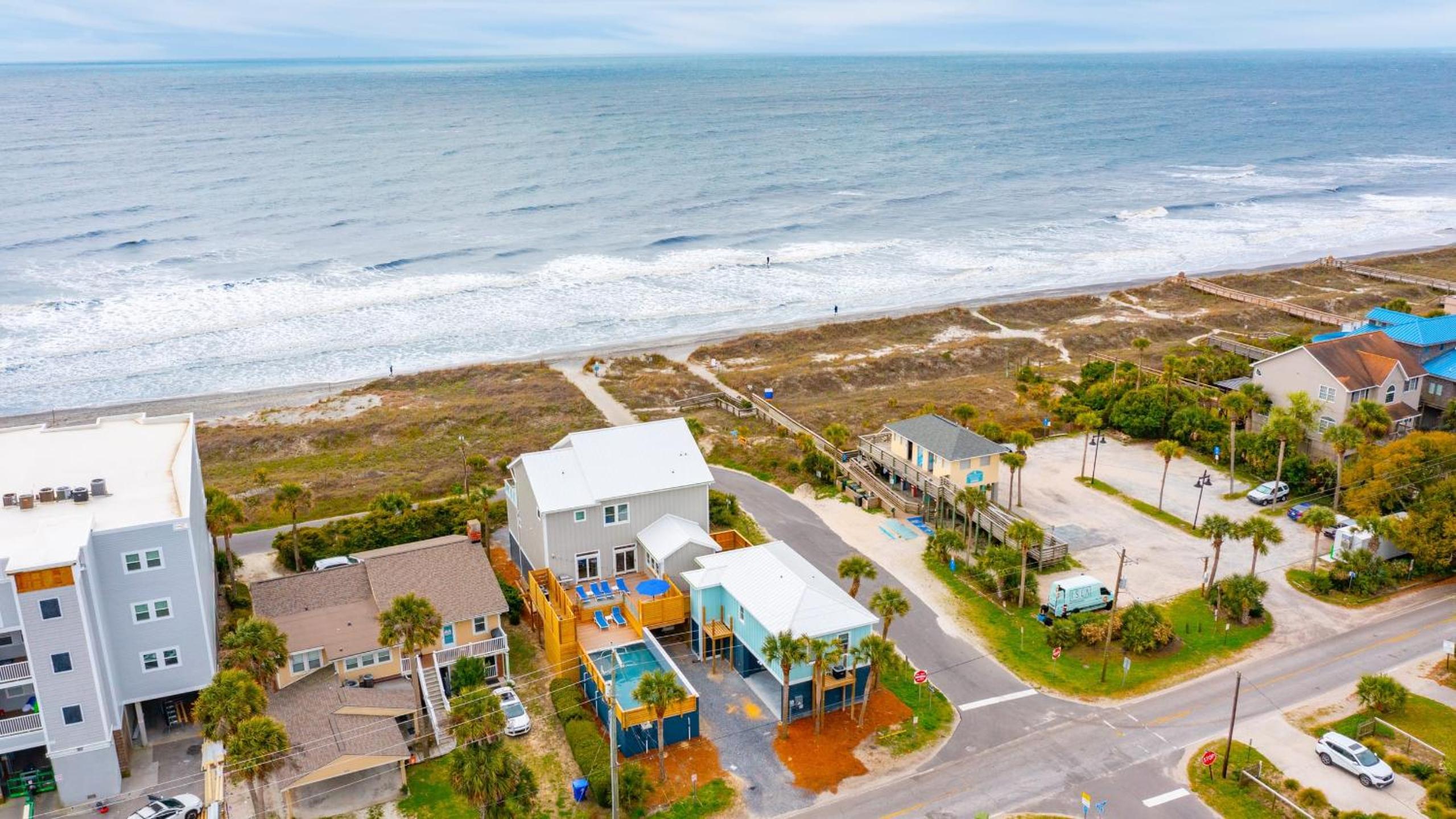 Beachfront Home w Pool Ocean Views Charleston Access Big Turtle