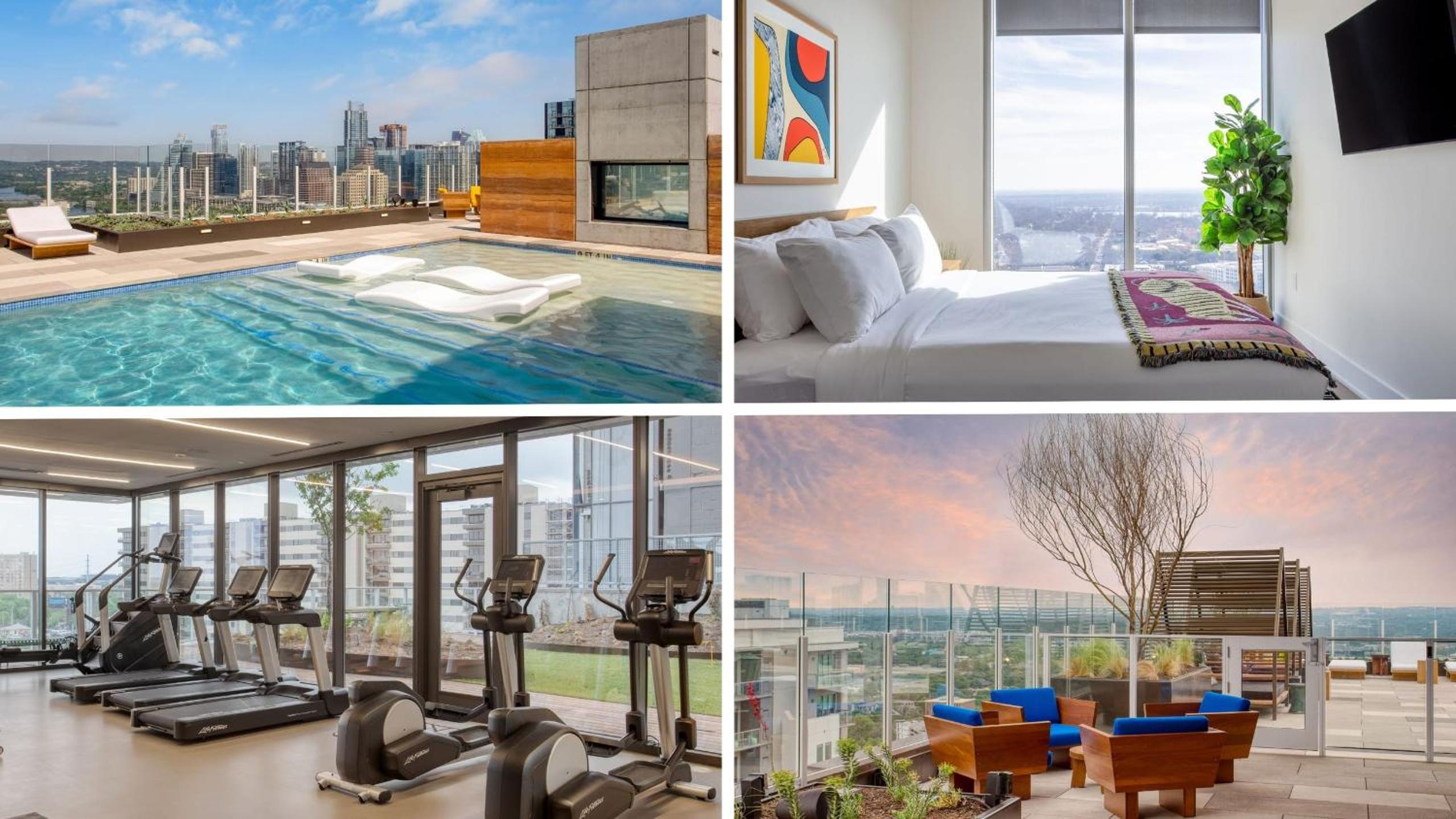 Luxe High Rise near DT Austin w Views Rooftop Pool Gym Luxe Amenities