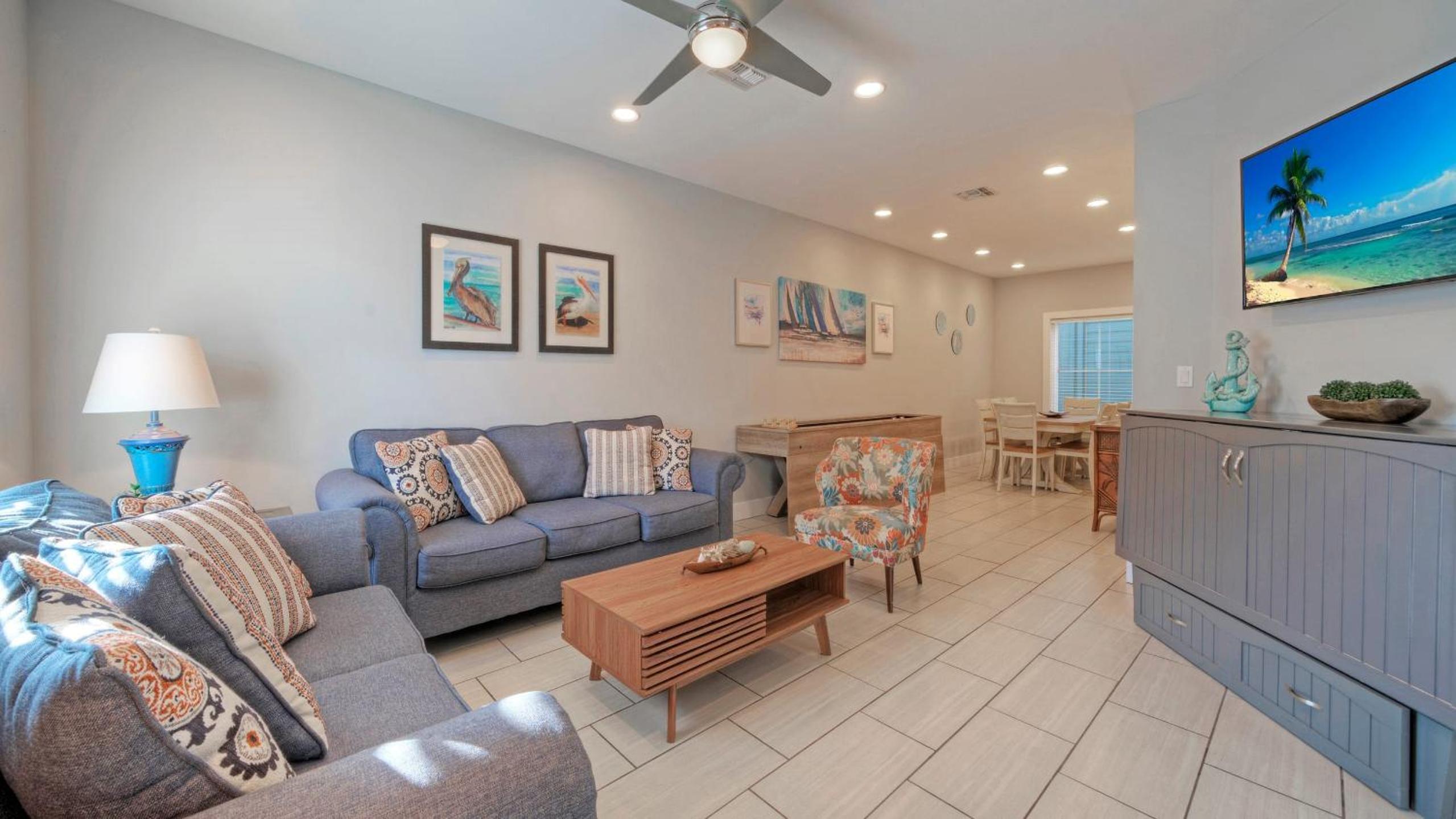 Sleeps 19 2 Homes w Pool FoosballShuffleboard Mins to the Beach Shops