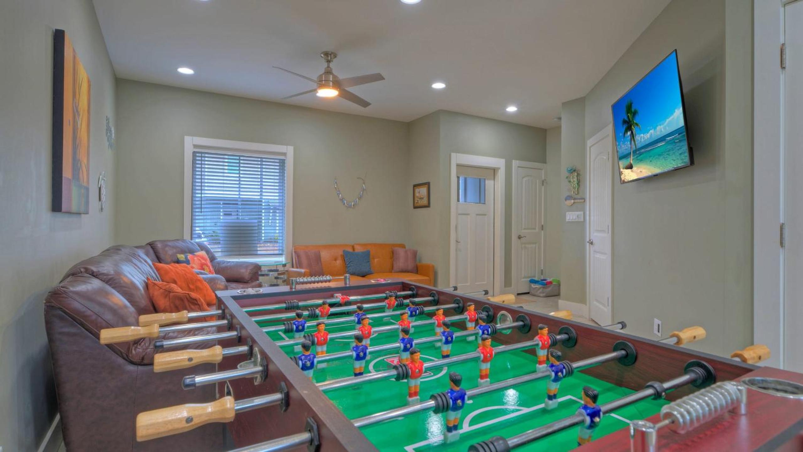 Sleeps 19 2 Homes w Pool FoosballShuffleboard Mins to the Beach Shops