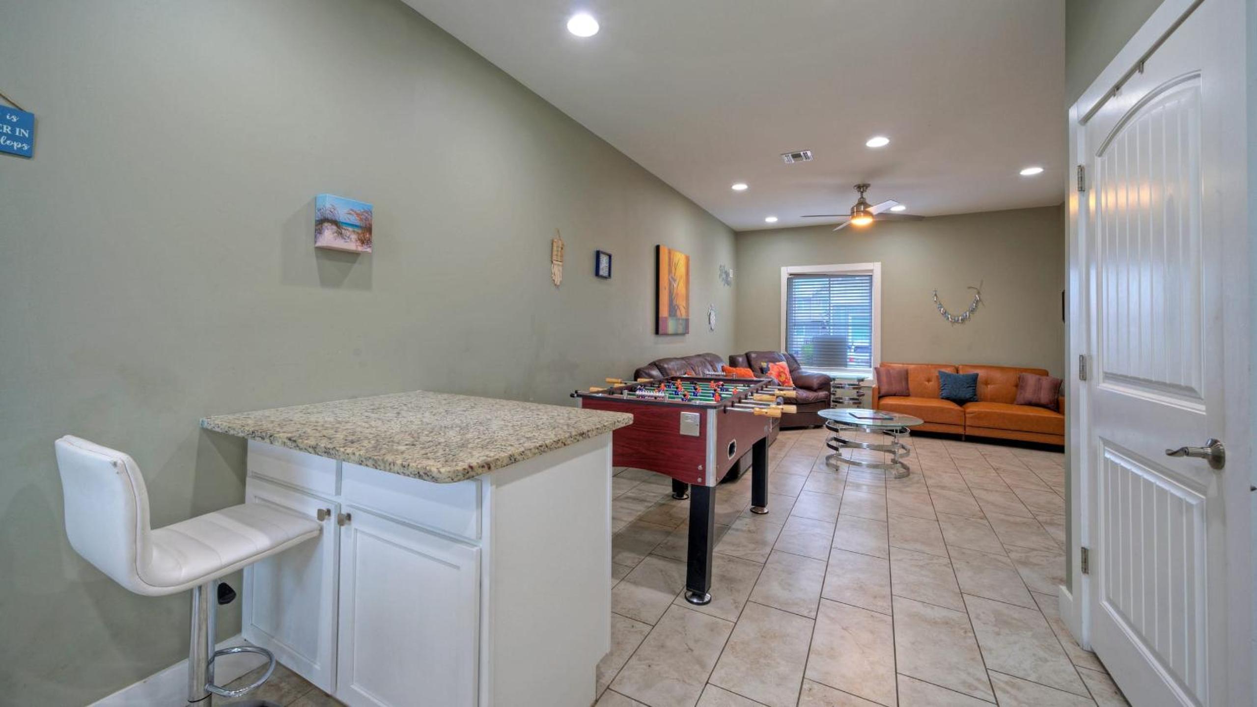 Sleeps 19 2 Homes w Pool FoosballShuffleboard Mins to the Beach Shops