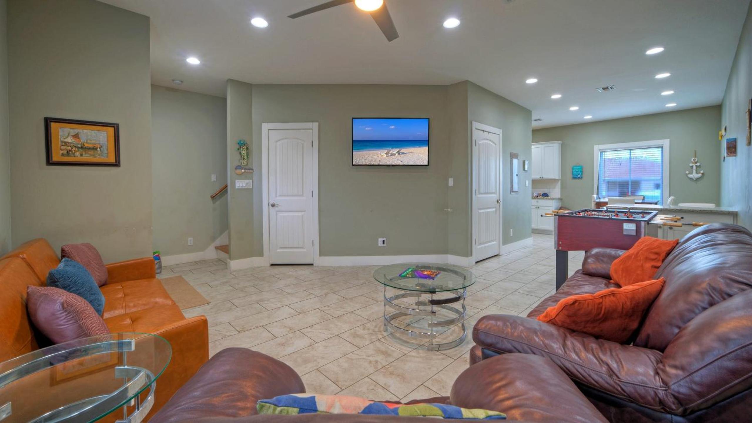 Sleeps 19 2 Homes w Pool FoosballShuffleboard Mins to the Beach Shops