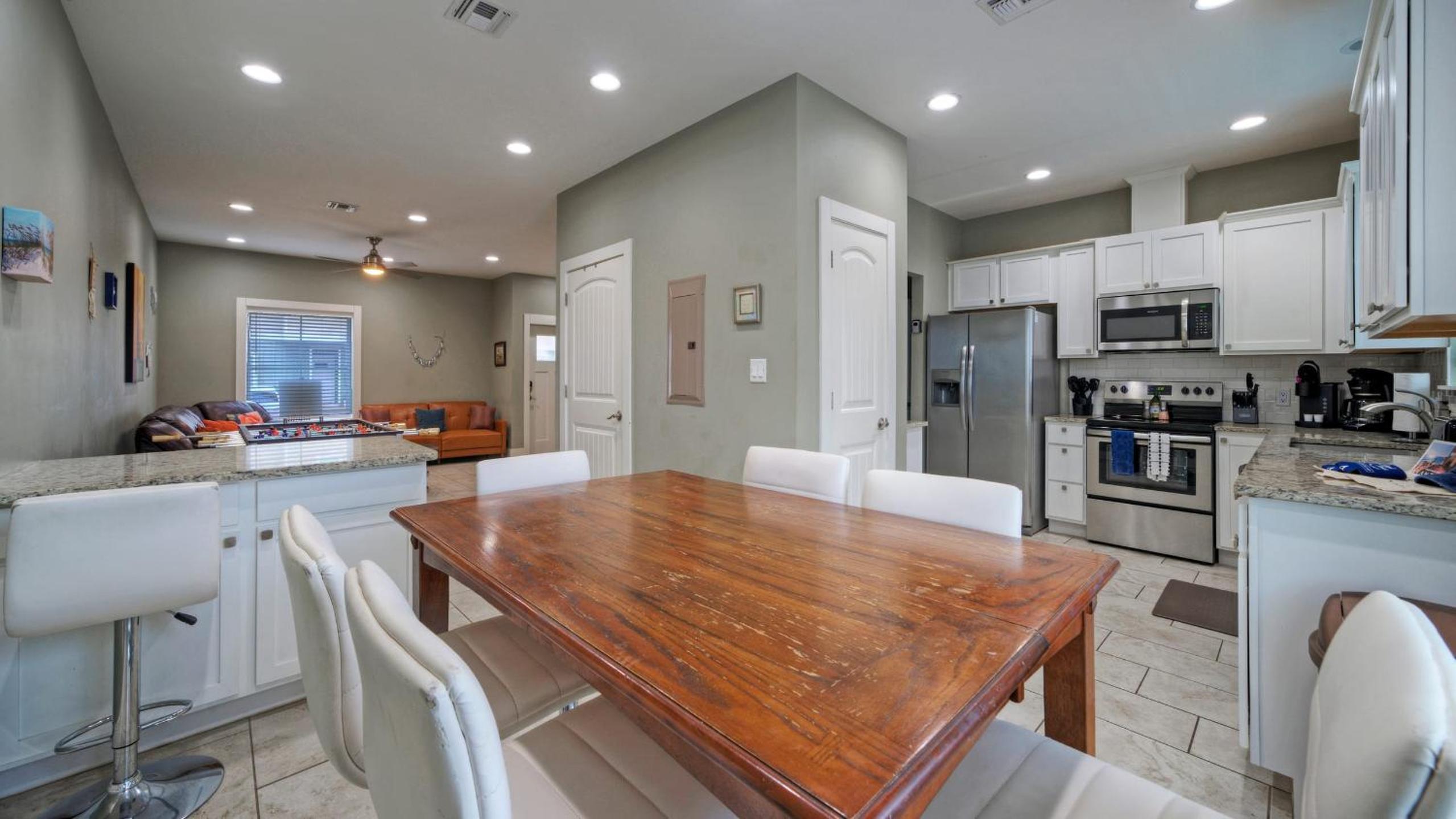 Sleeps 19 2 Homes w Pool FoosballShuffleboard Mins to the Beach Shops