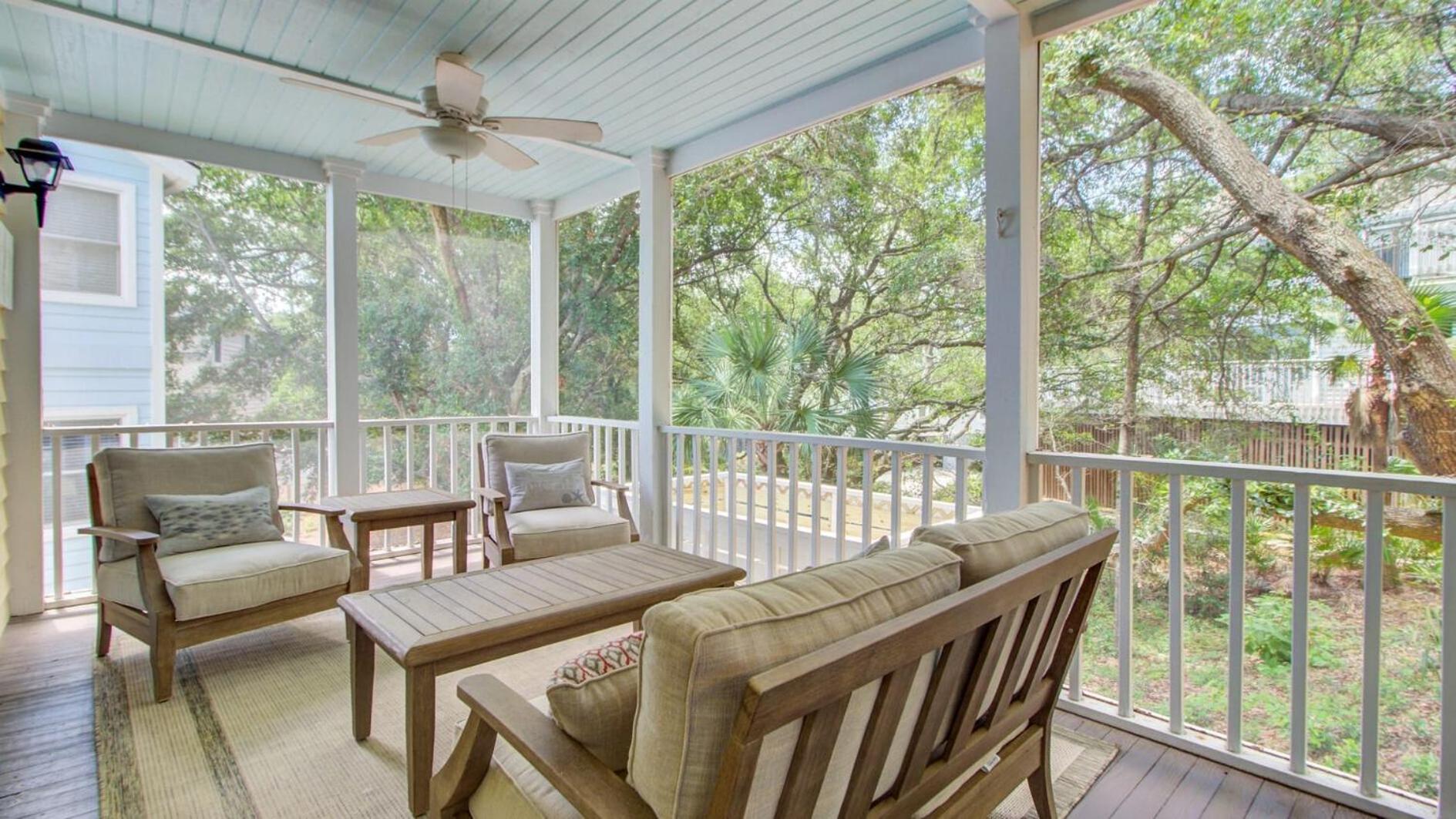 Steps to Beach Pool Screened Porch Pelican Bay 45 at Wild Dunes Resort